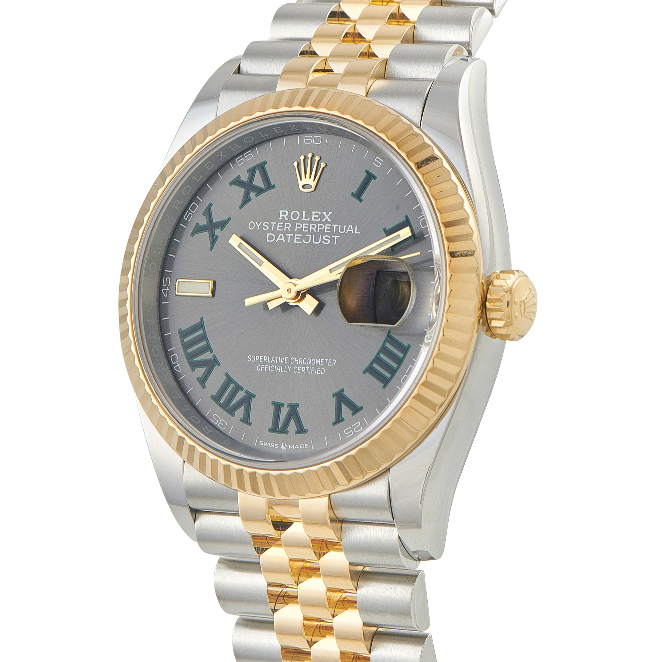 Rolex Datejust 36 Wimbledon Dial Two-Tone Jubilee Watch 126233 - Image 2