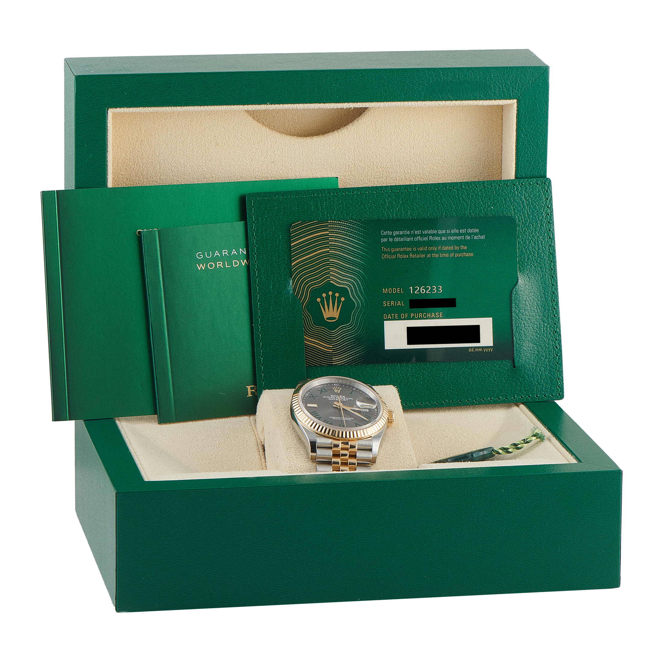 Rolex Datejust 36 Wimbledon Dial Two-Tone Jubilee Watch 126233 - Image 5