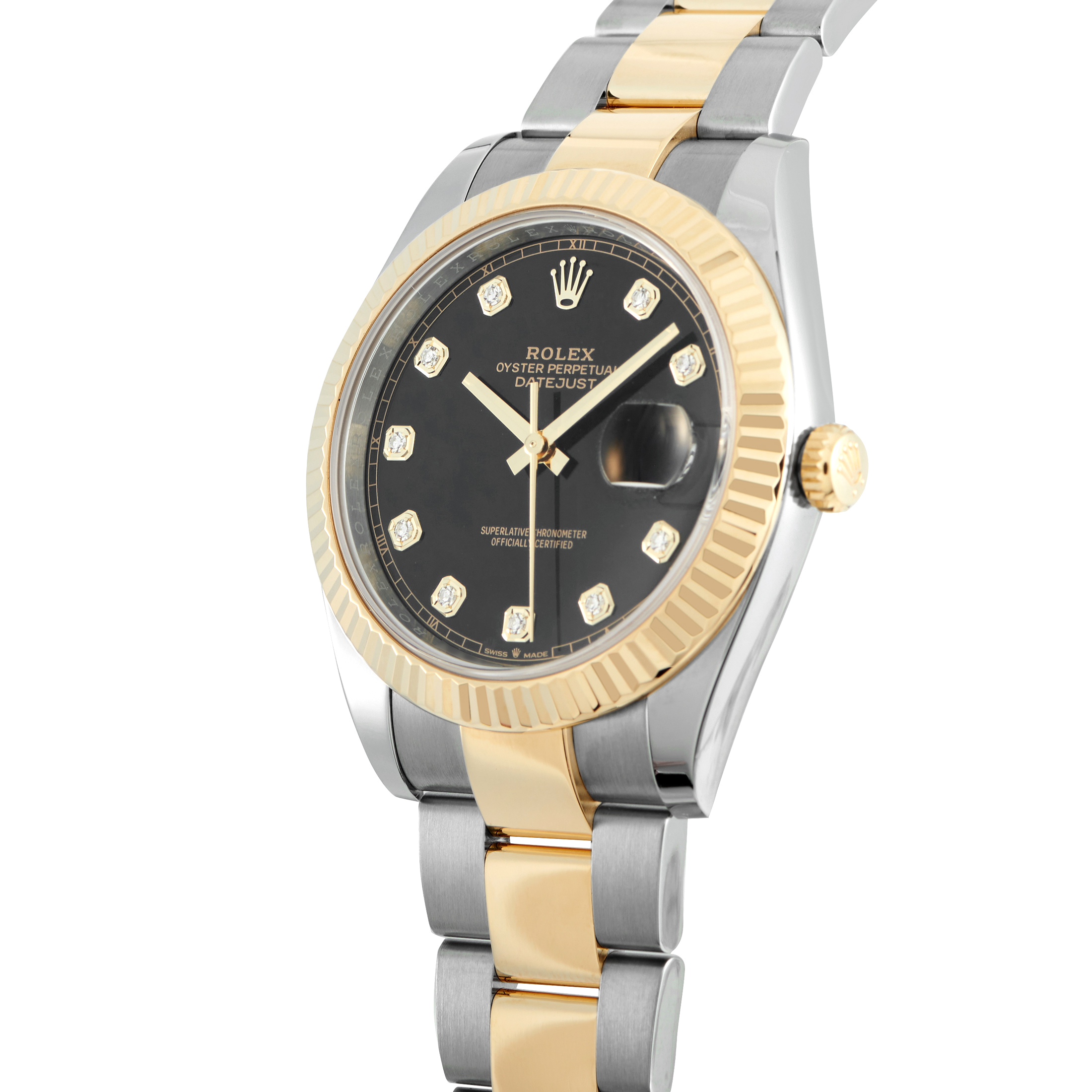 Rolex Datejust 41 Diamond-Set Dial Two-Tone Oyster Watch 126333 - Image 2