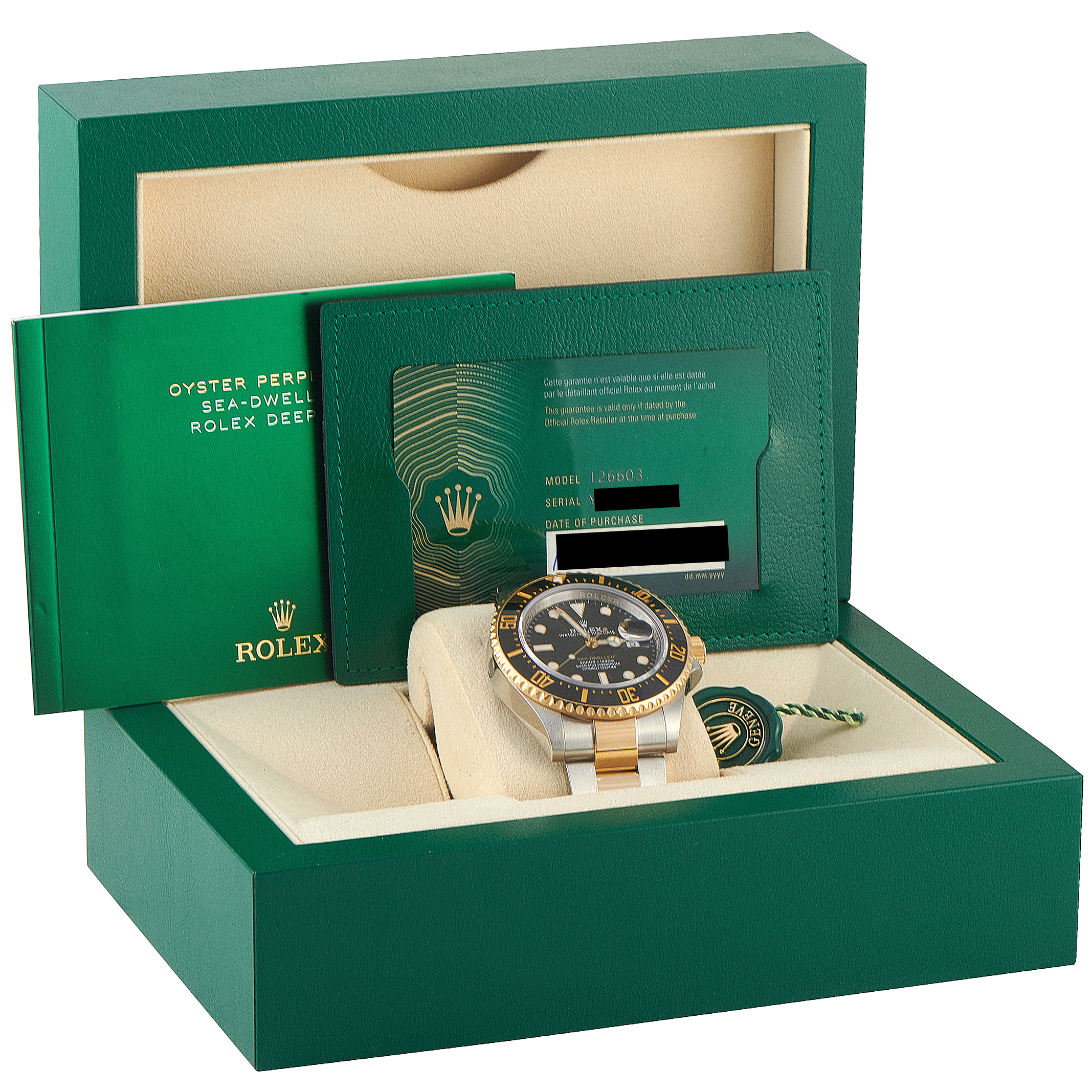 Rolex Sea-Dweller Two-Tone Watch 126603 - Image 5