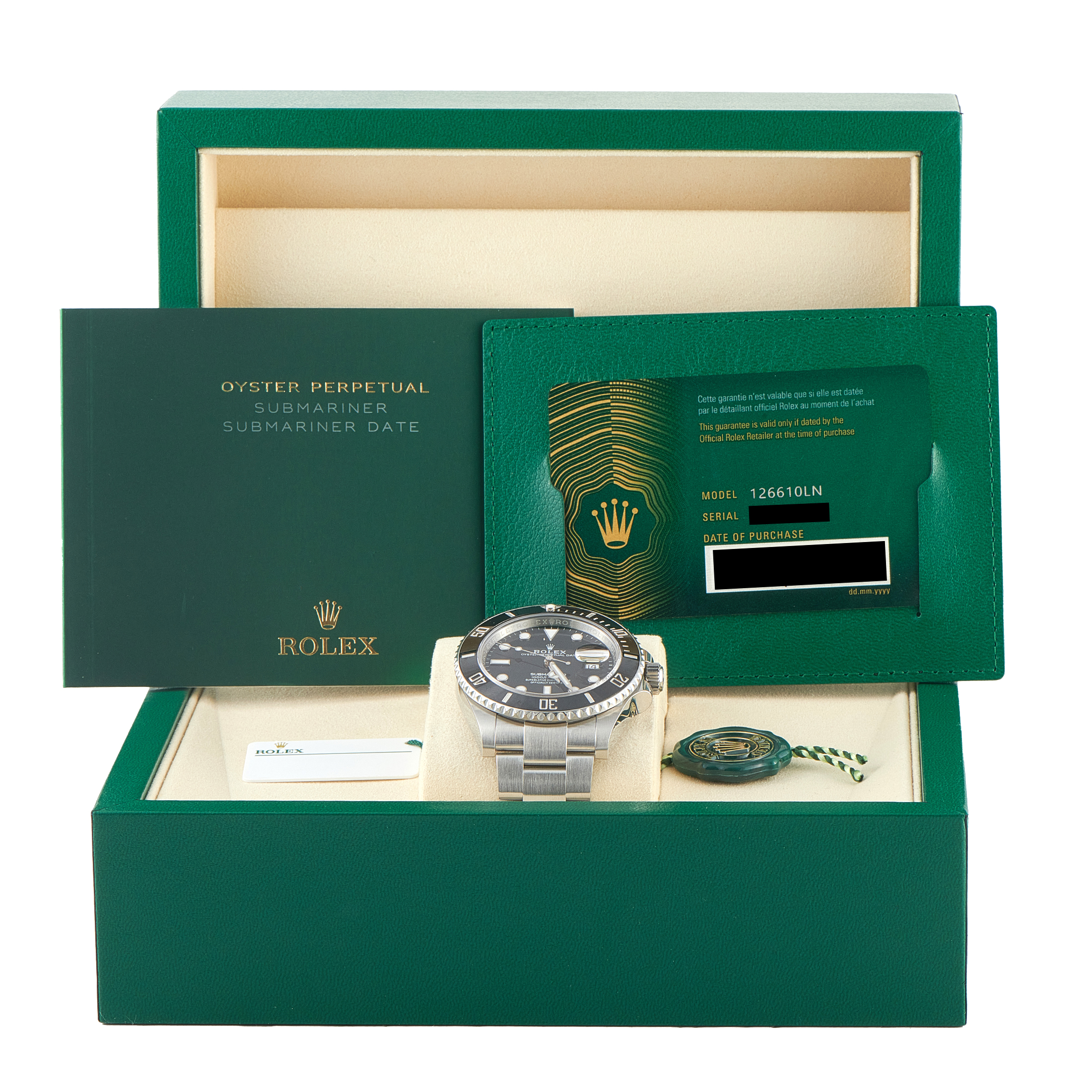 Rolex Submariner Date Black Dial Steel Watch 126610LN - Image 5