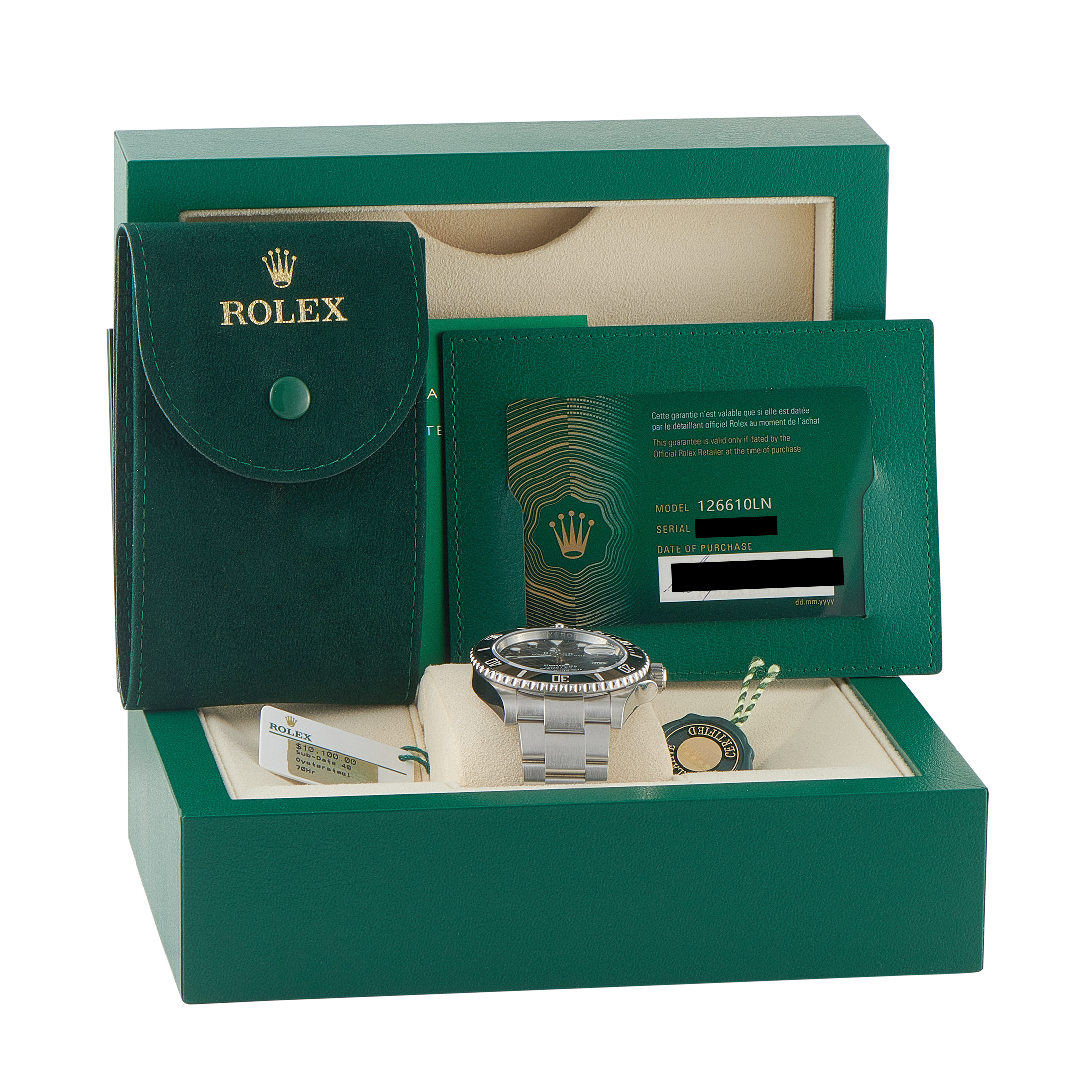 Rolex Submariner Date Black Dial Steel Watch 126610LN - Image 5