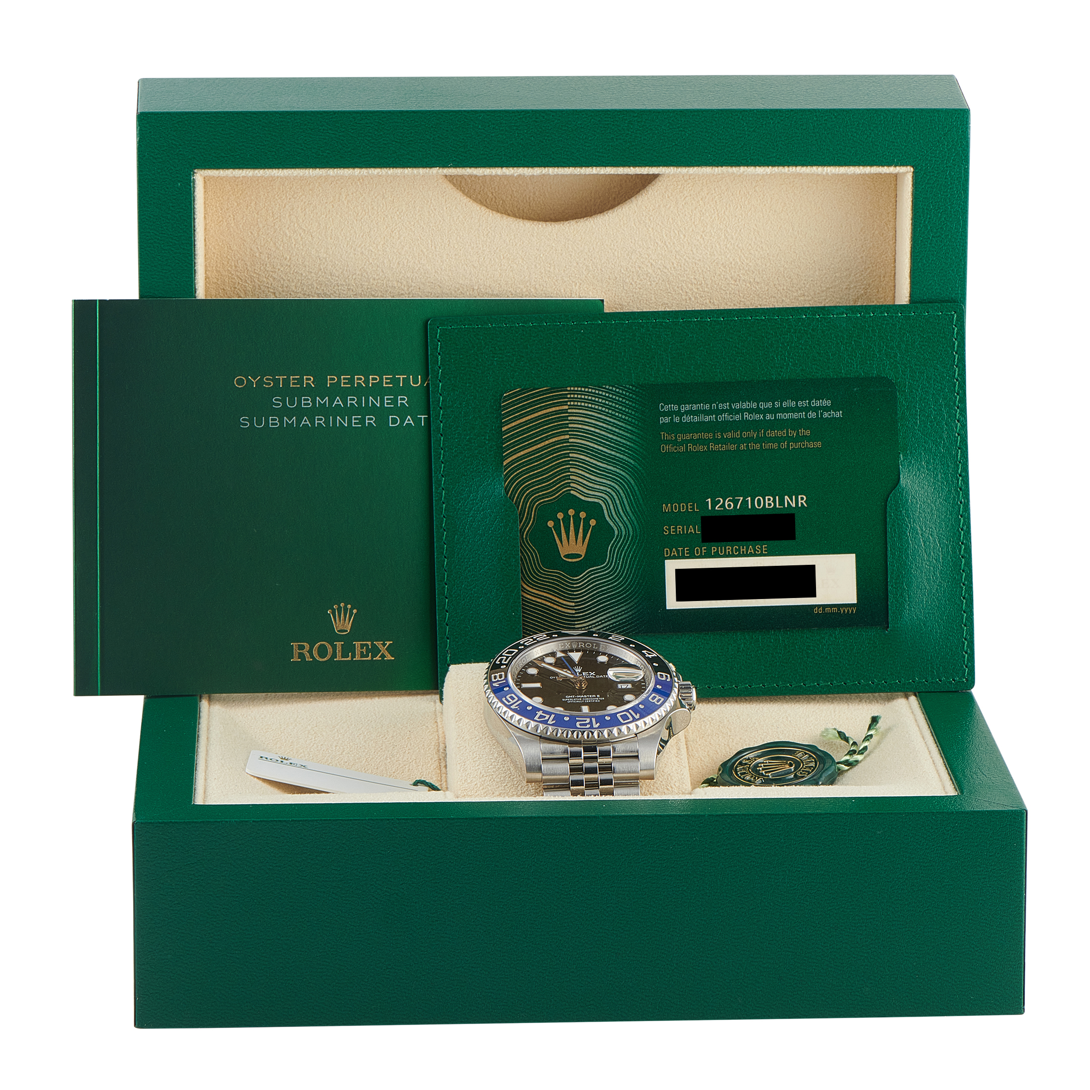 Rolex GMT-Master II Batgirl Steel Jubilee Watch 126710BLNR - Image 5