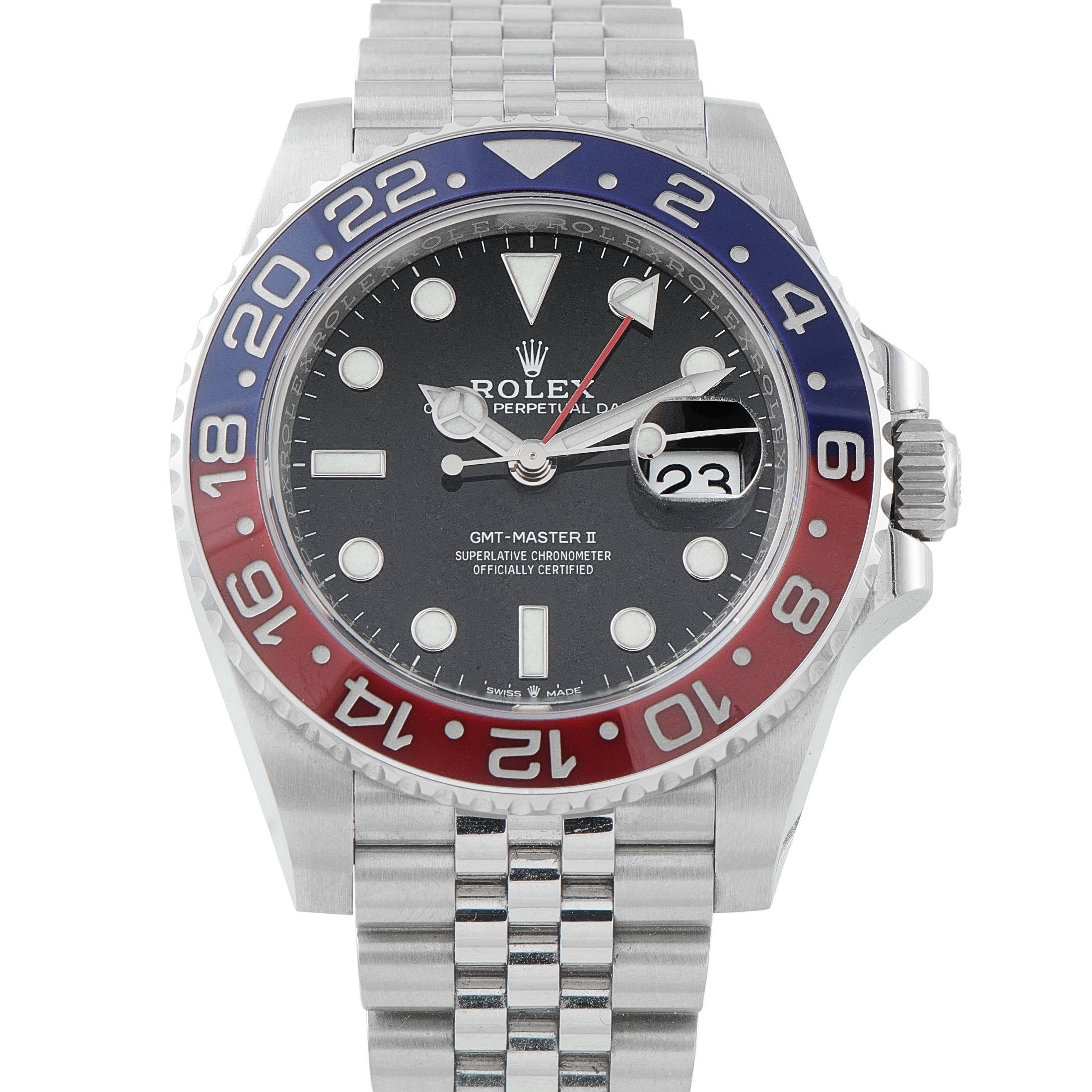 Rolex GMT-Master II Pepsi Steel Jubilee Watch 126710BLRO