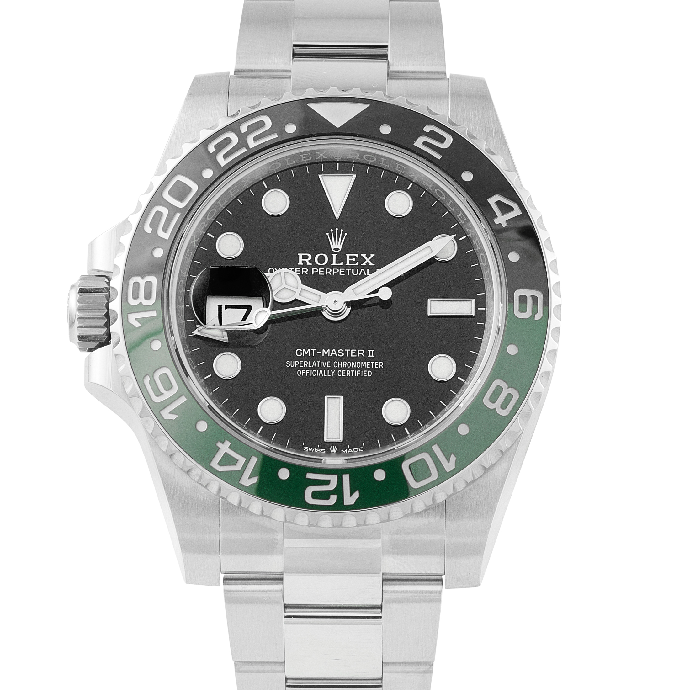 Rolex GMT-Master II Left-Hand Sprite Steel Oyster Watch 126720VTNR