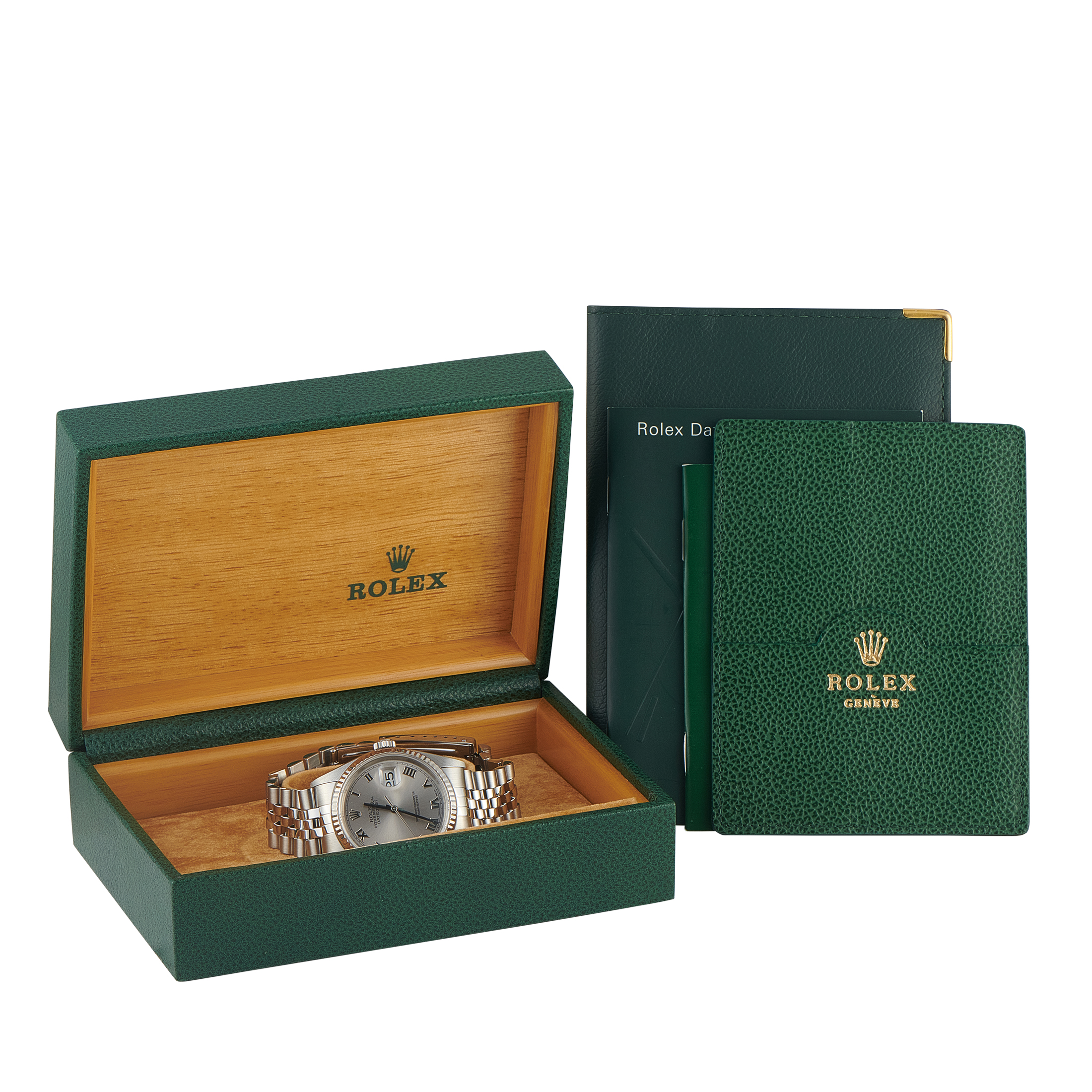 Rolex Datejust 36 Silver Roman Dial Steel Jubilee Watch 16234 - Image 5