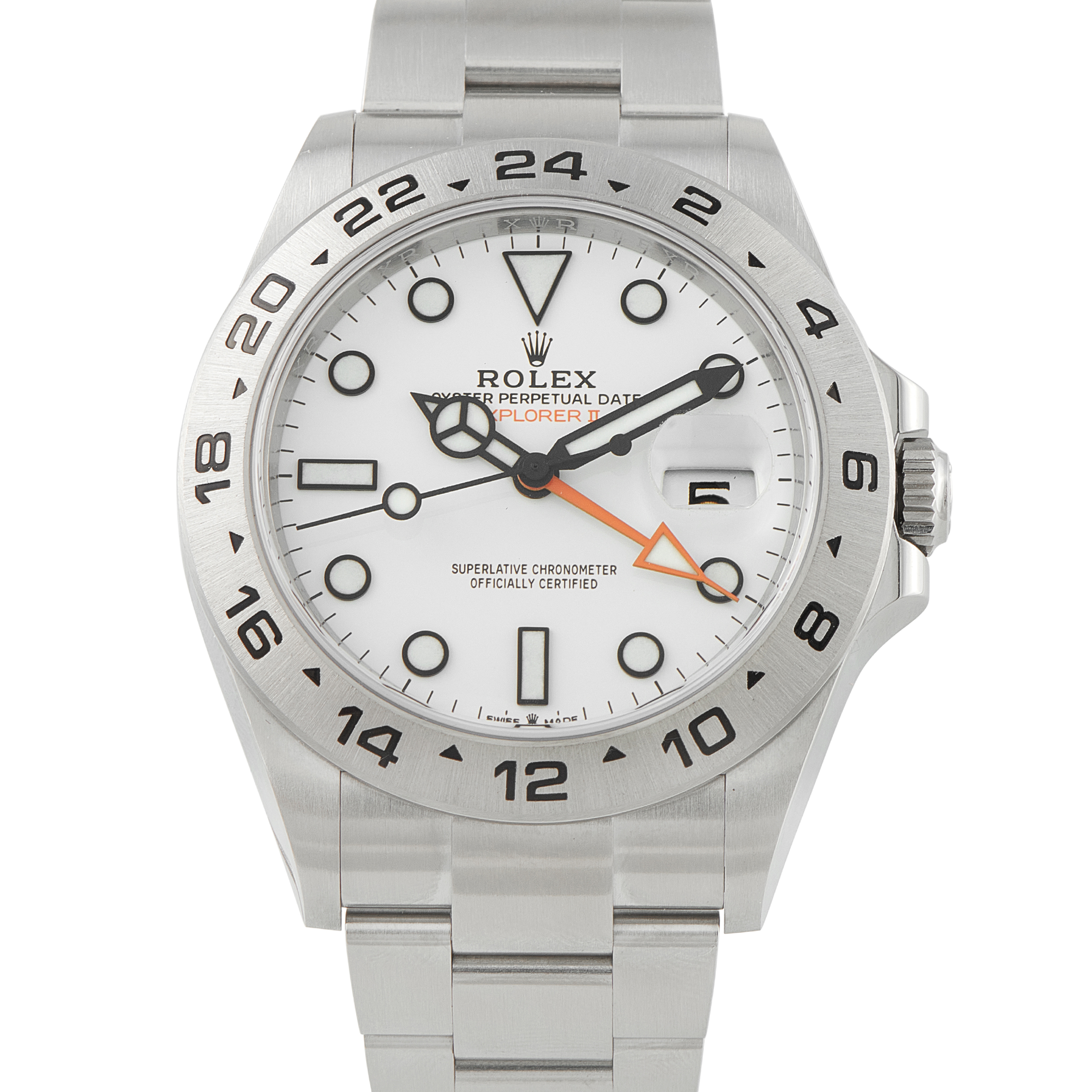 Rolex Explorer II Polar White Dial Steel Watch 226570