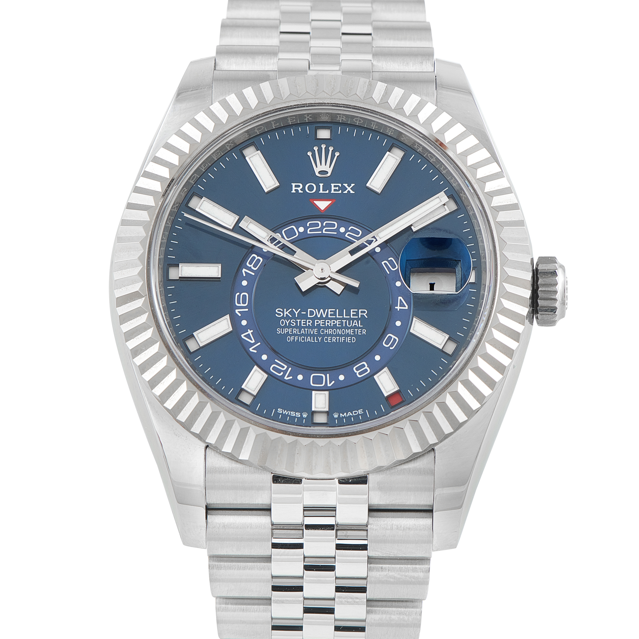 Rolex Sky-Dweller Blue Dial Steel Jubilee Watch 336934