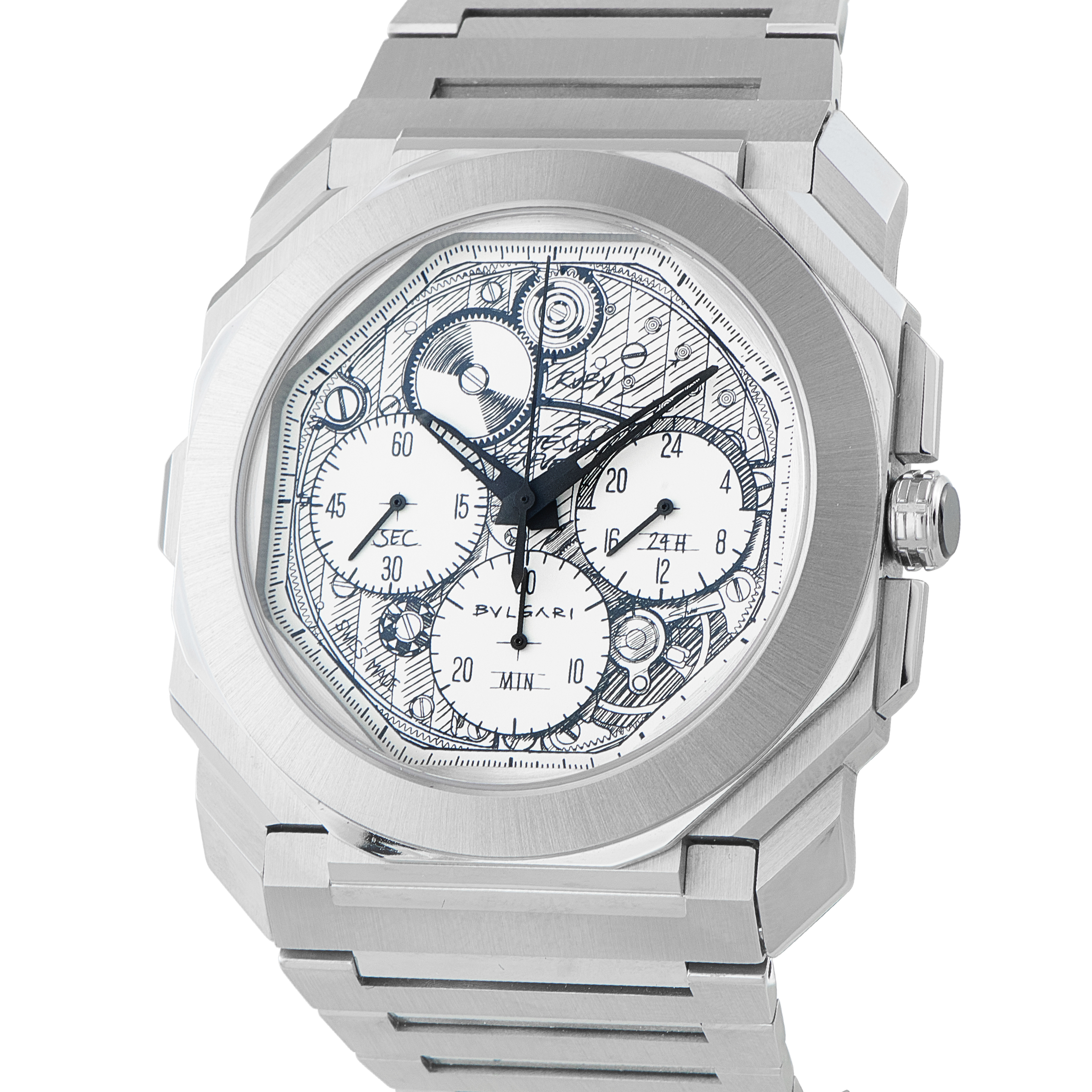 Bvlgari Octo Finissimo Chronograph Steel Watch 104192 - Image 2