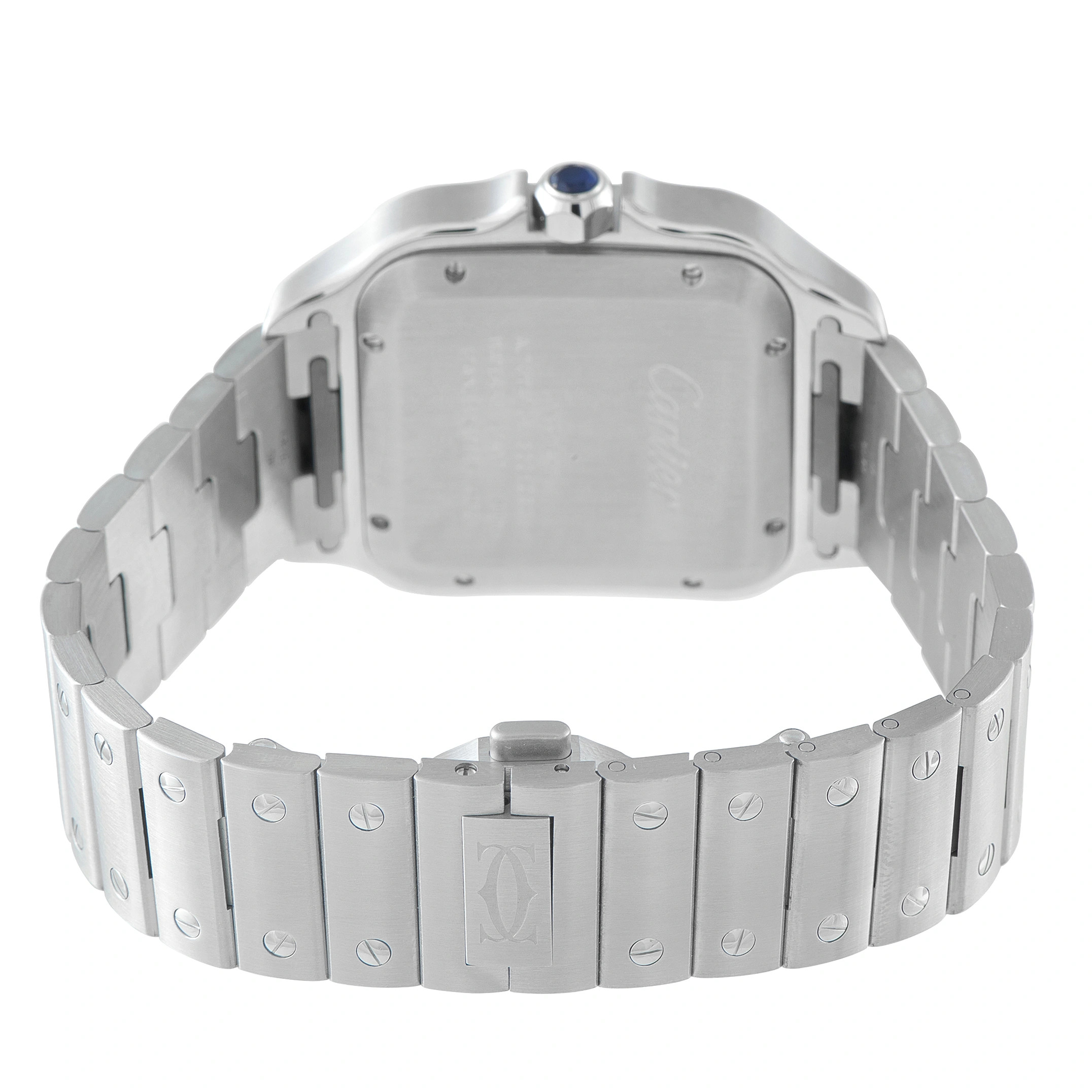 Cartier Santos de Cartier Large Model Blue Dial Steel Watch WSSA0030 - Image 4