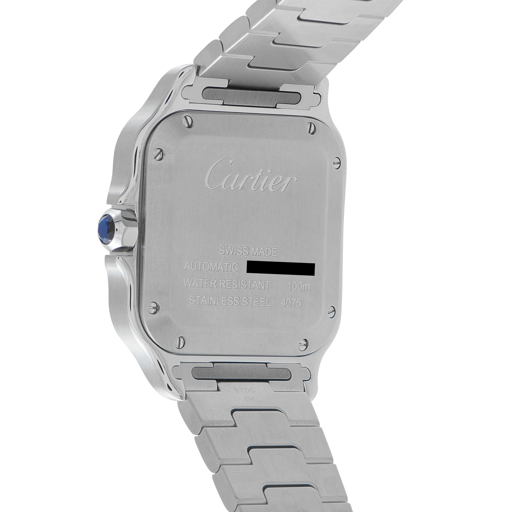 Cartier Santos Green Dial Medium Model Steel Watch WSSA0061 - Image 3