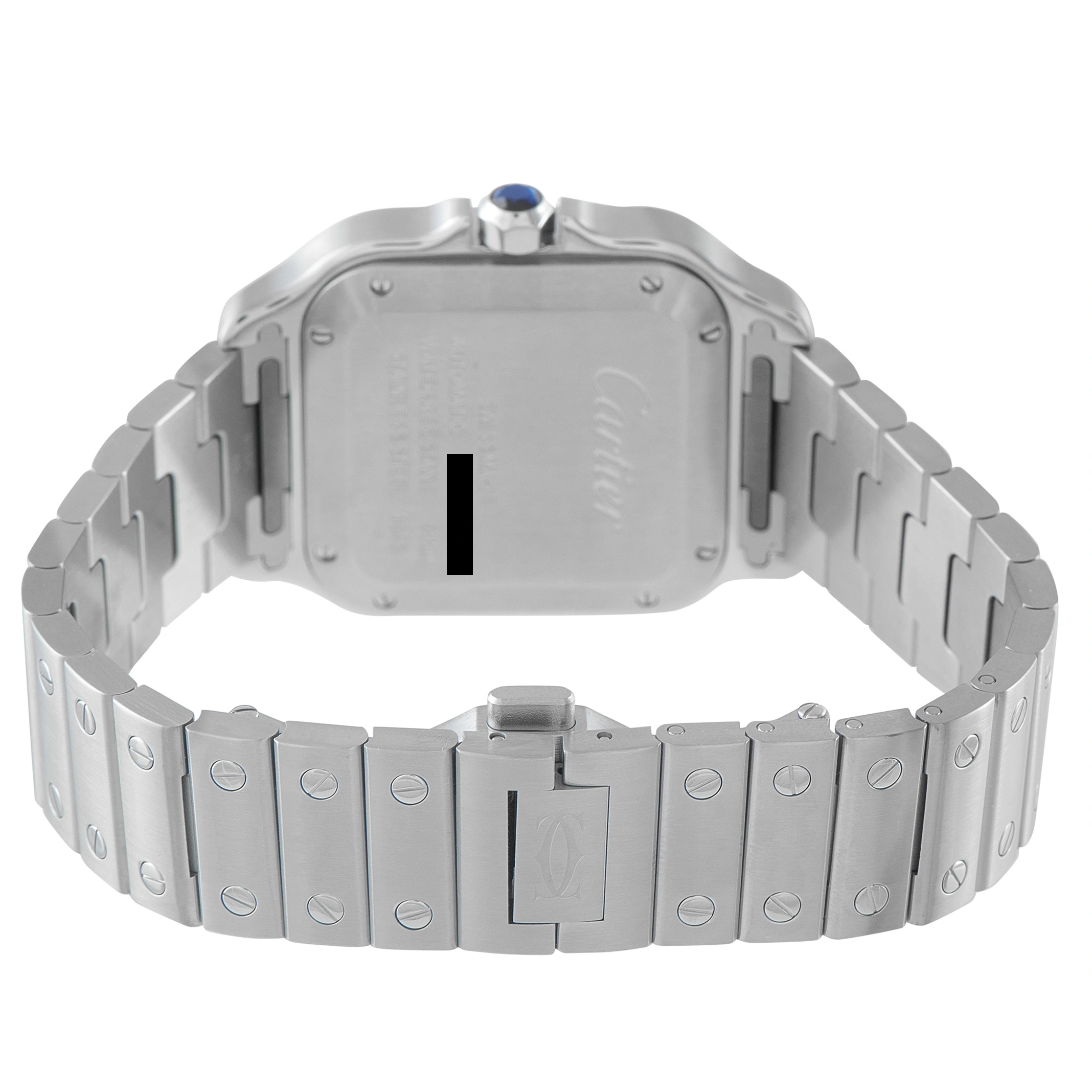 Cartier Santos Green Dial Medium Model Steel Watch WSSA0061 - Image 4