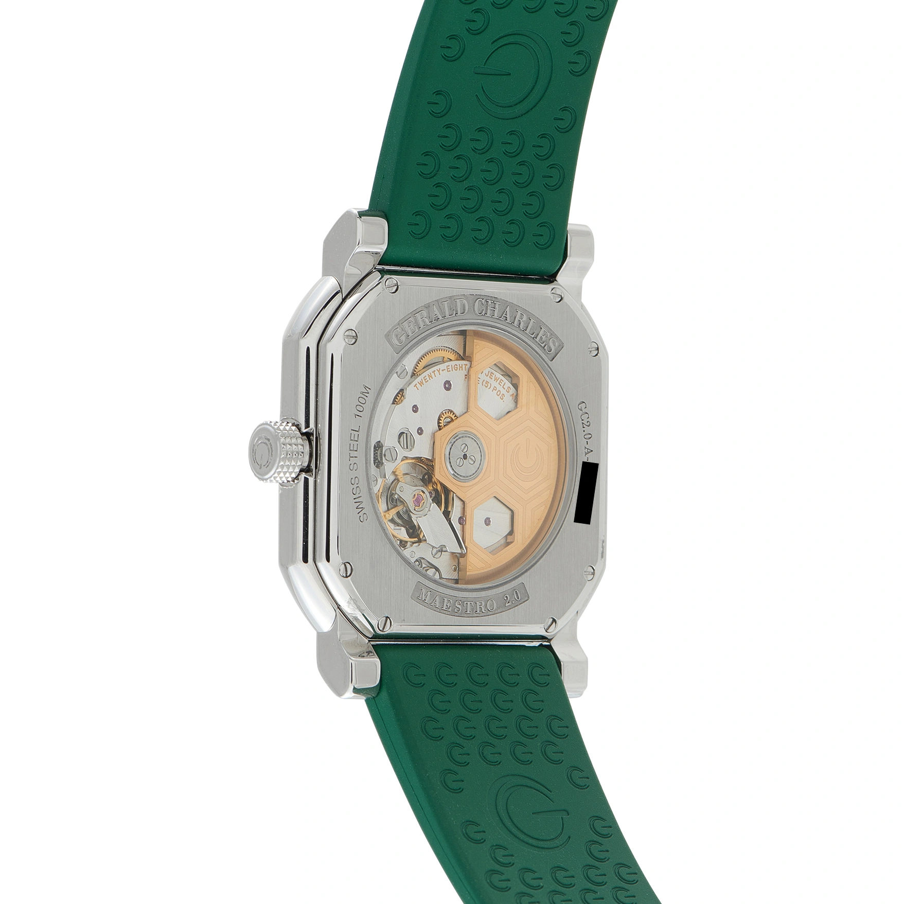 Gerald Charles Maestro 2.0 Ultra-Thin Emerald Green Dial Steel Watch GC2.0-A - Image 3