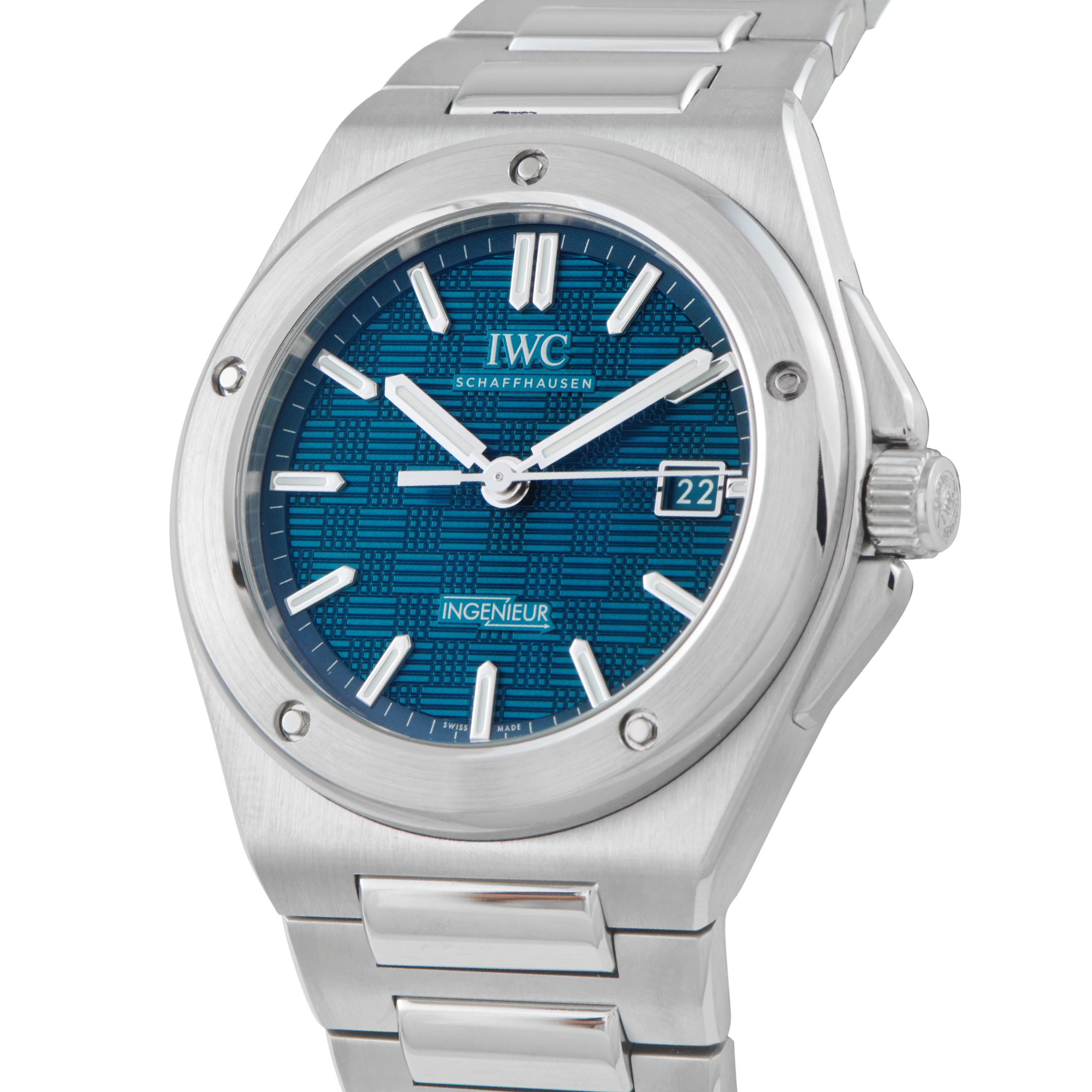IWC Ingenieur Automatic 40 Aqua Dial Steel Watch IW328903 - Image 2