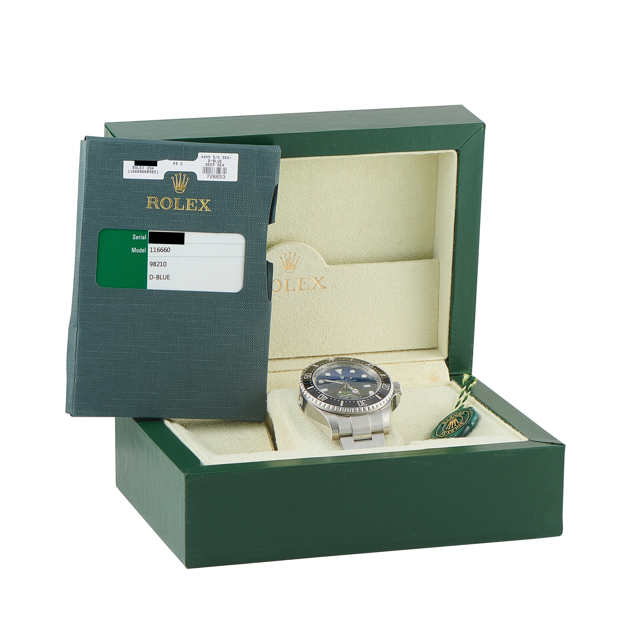 Rolex Sea-Dweller Deepsea Deep Blue Steel Watch 116660 - Image 5