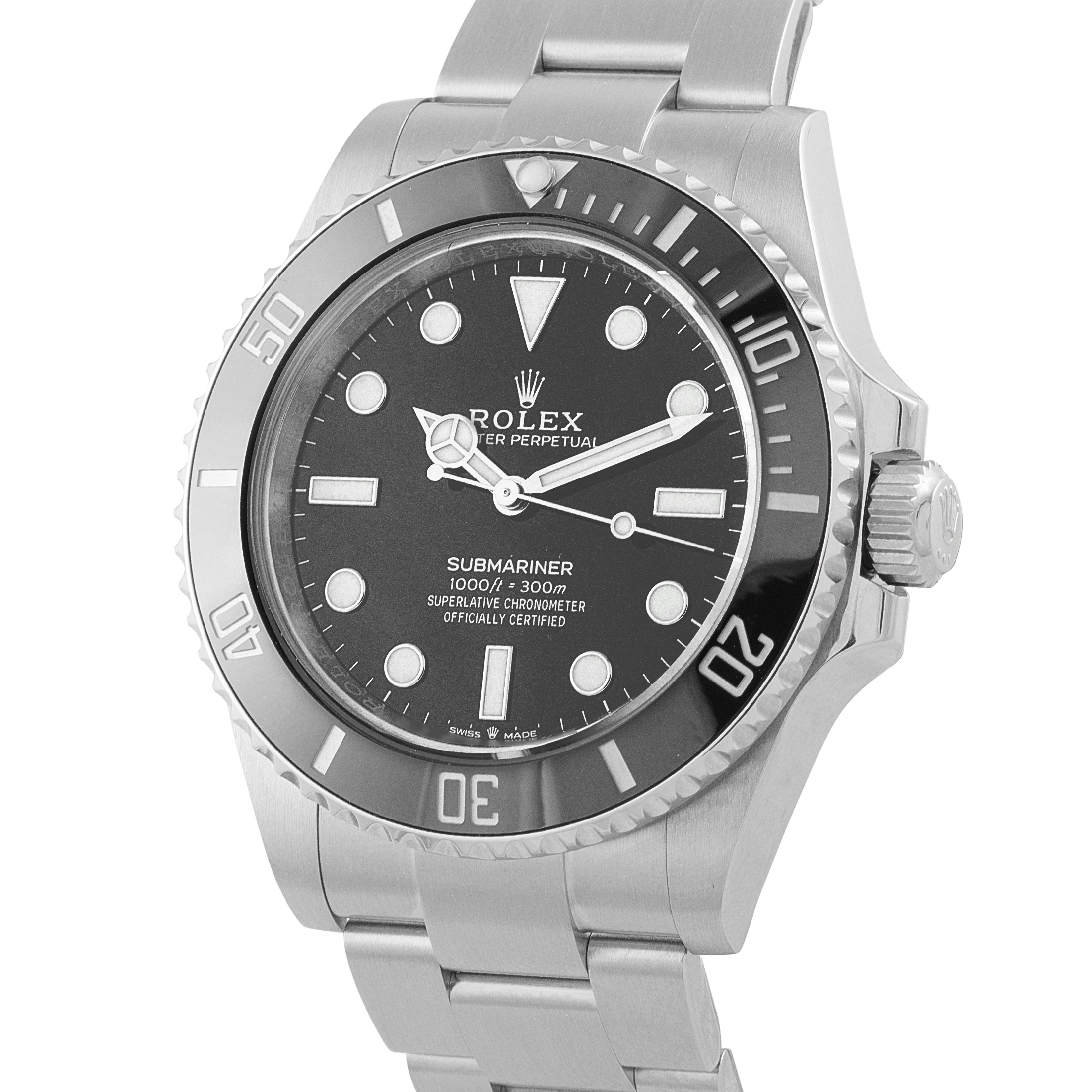Rolex Submariner No-Date Steel Watch 124060 - Image 2