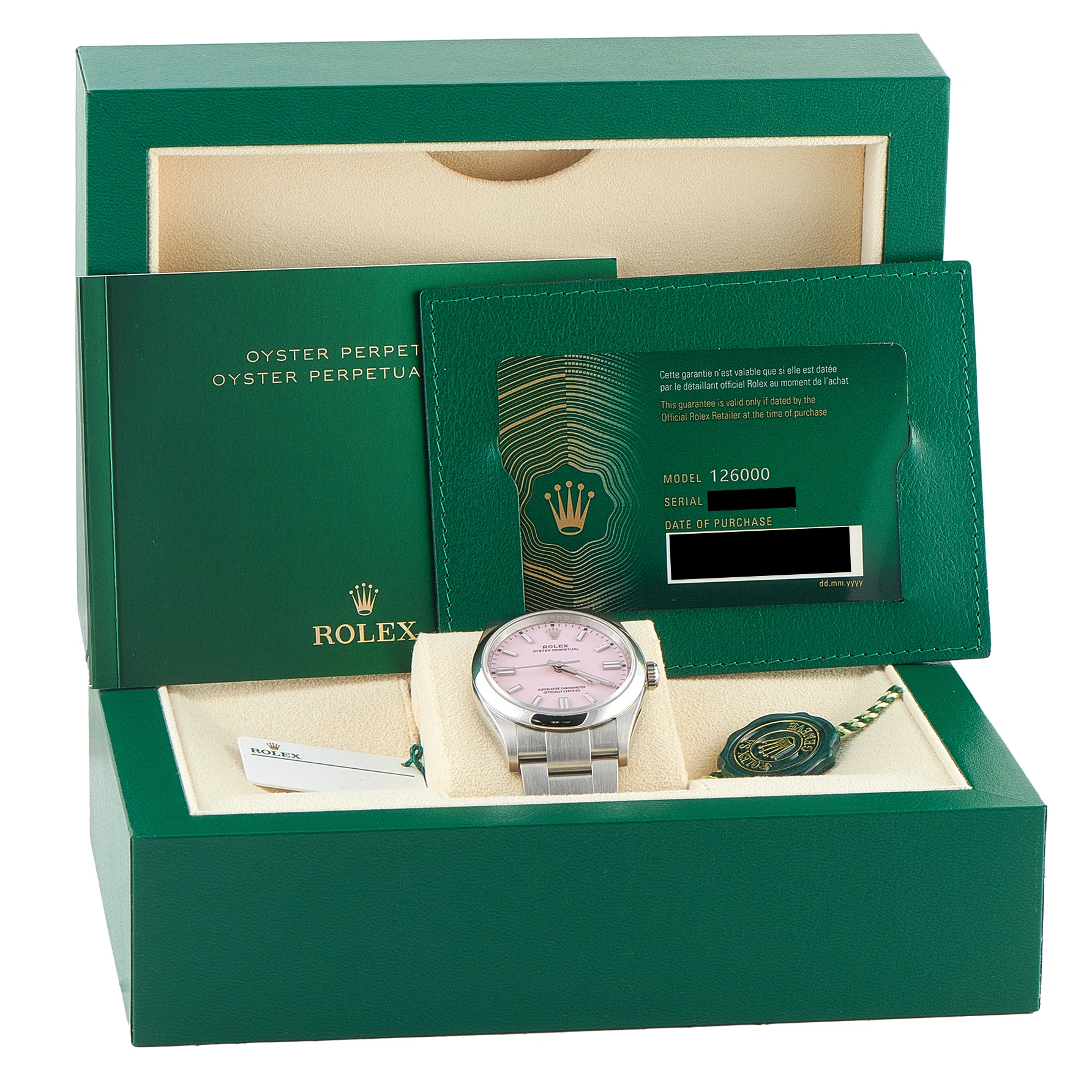 Rolex Oyster Perpetual 36 Candy Pink Dial Steel Watch 126000-0008 - Image 5