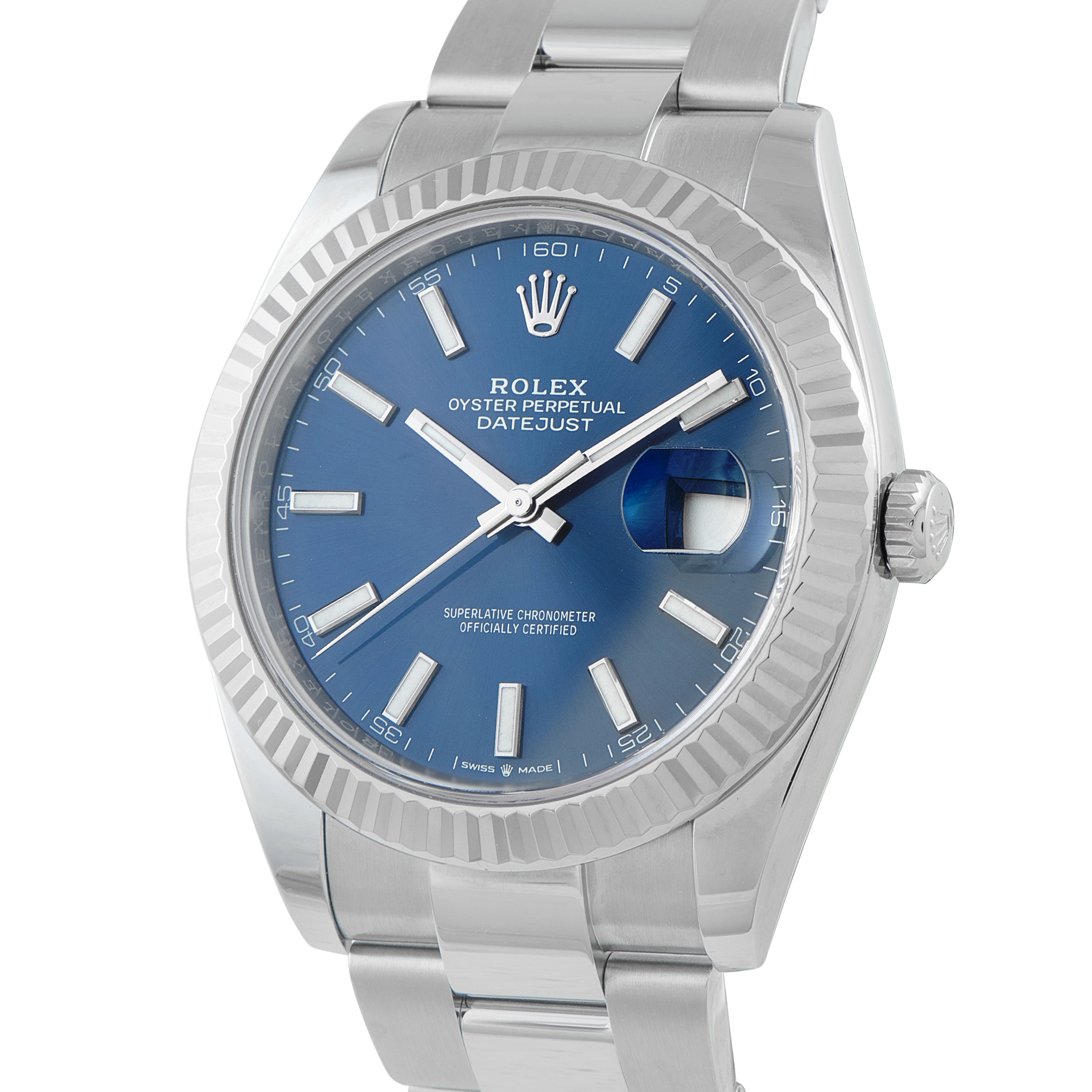 Rolex Datejust 41 Blue Dial Steel Jubilee Watch 126334 - Image 2