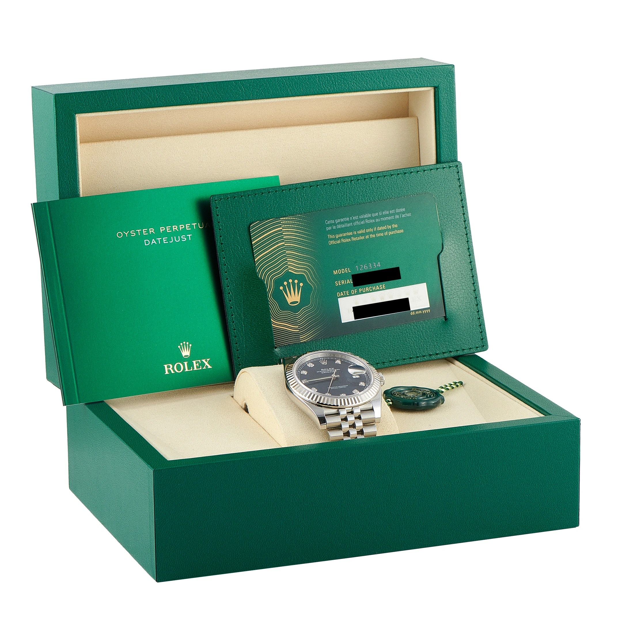 Rolex Datejust 41 Blue Diamond Dial Steel Jubilee Watch 126334 - Image 5