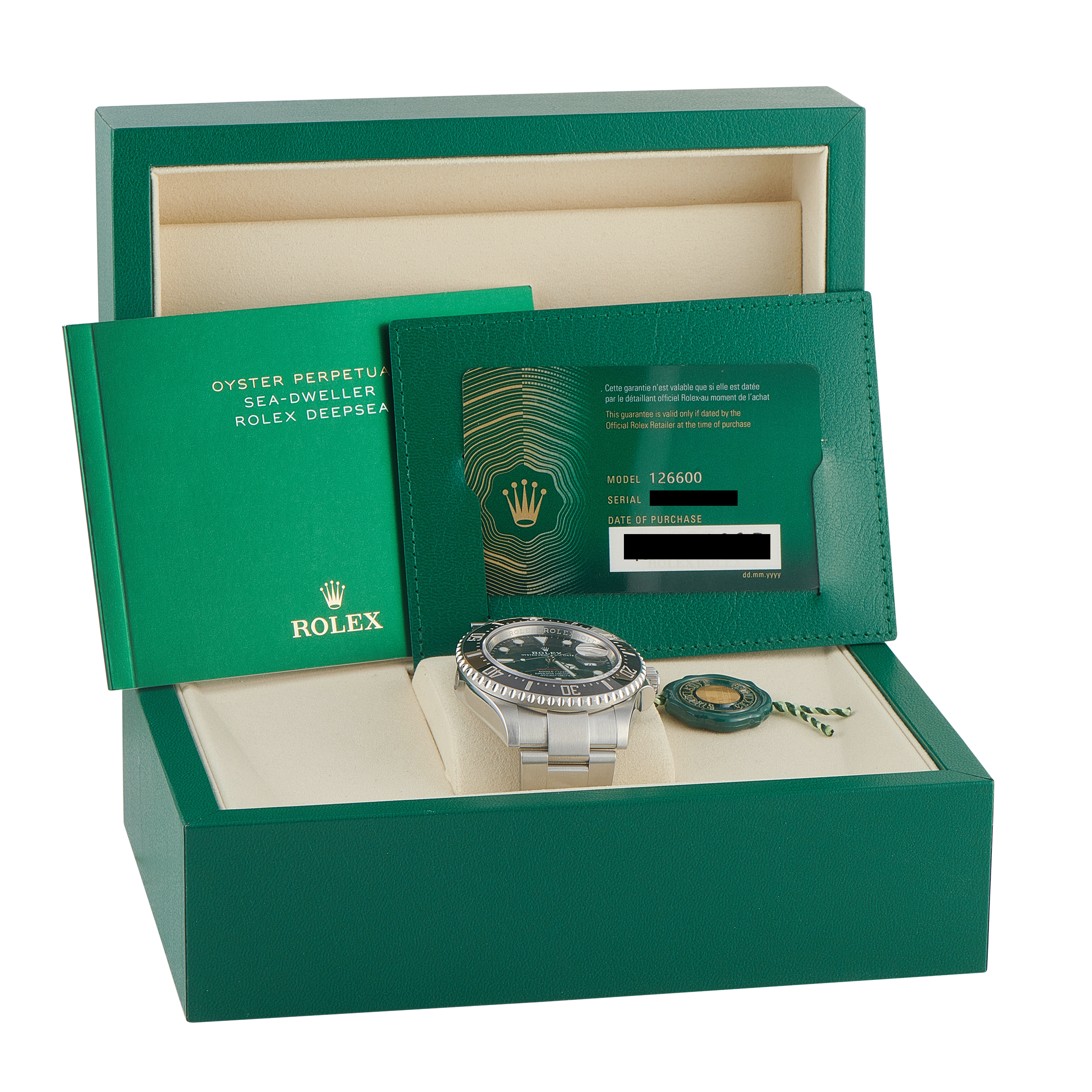 Rolex Sea-Dweller Black Dial Steel Watch 126600 - Image 5