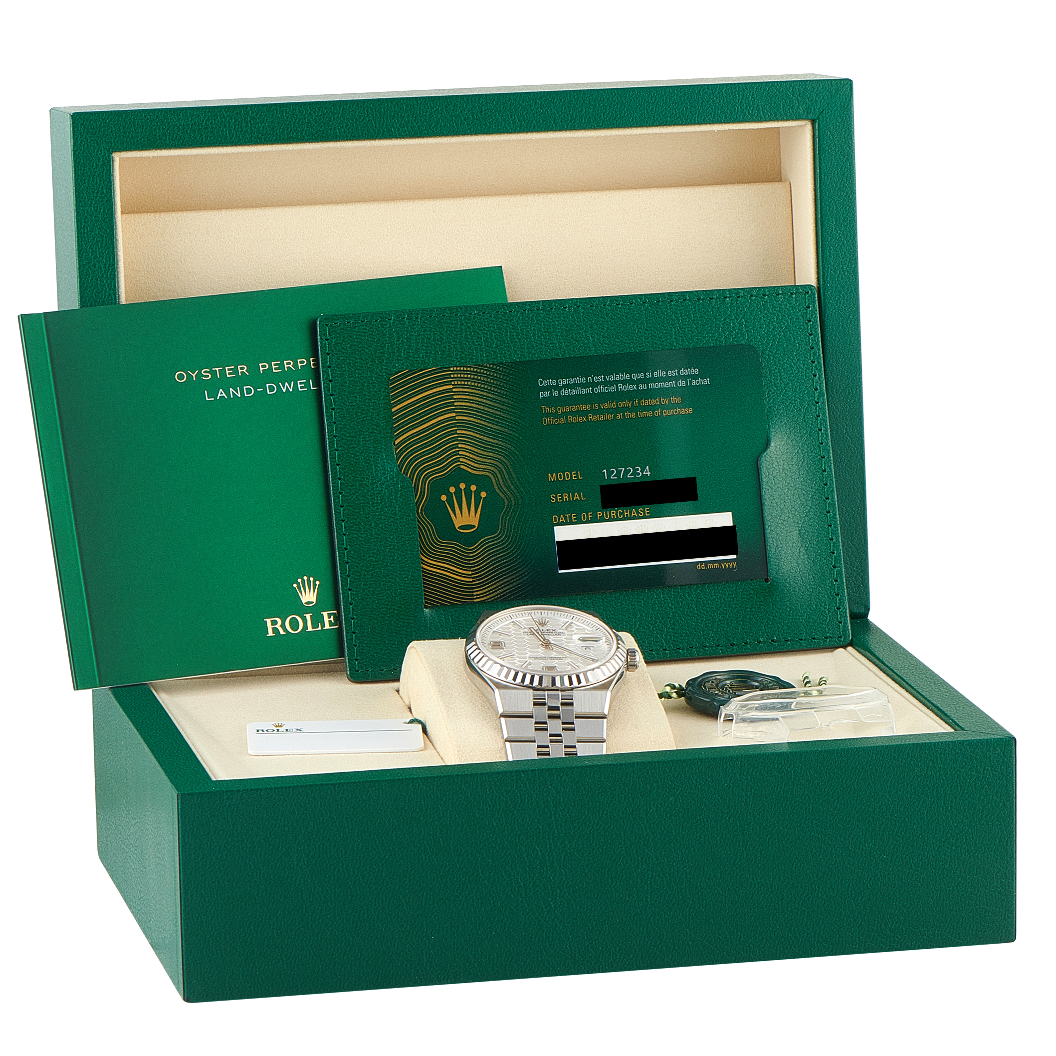 Rolex Land-Dweller 36 Steel Flat Jubilee Watch 127234 - Image 5