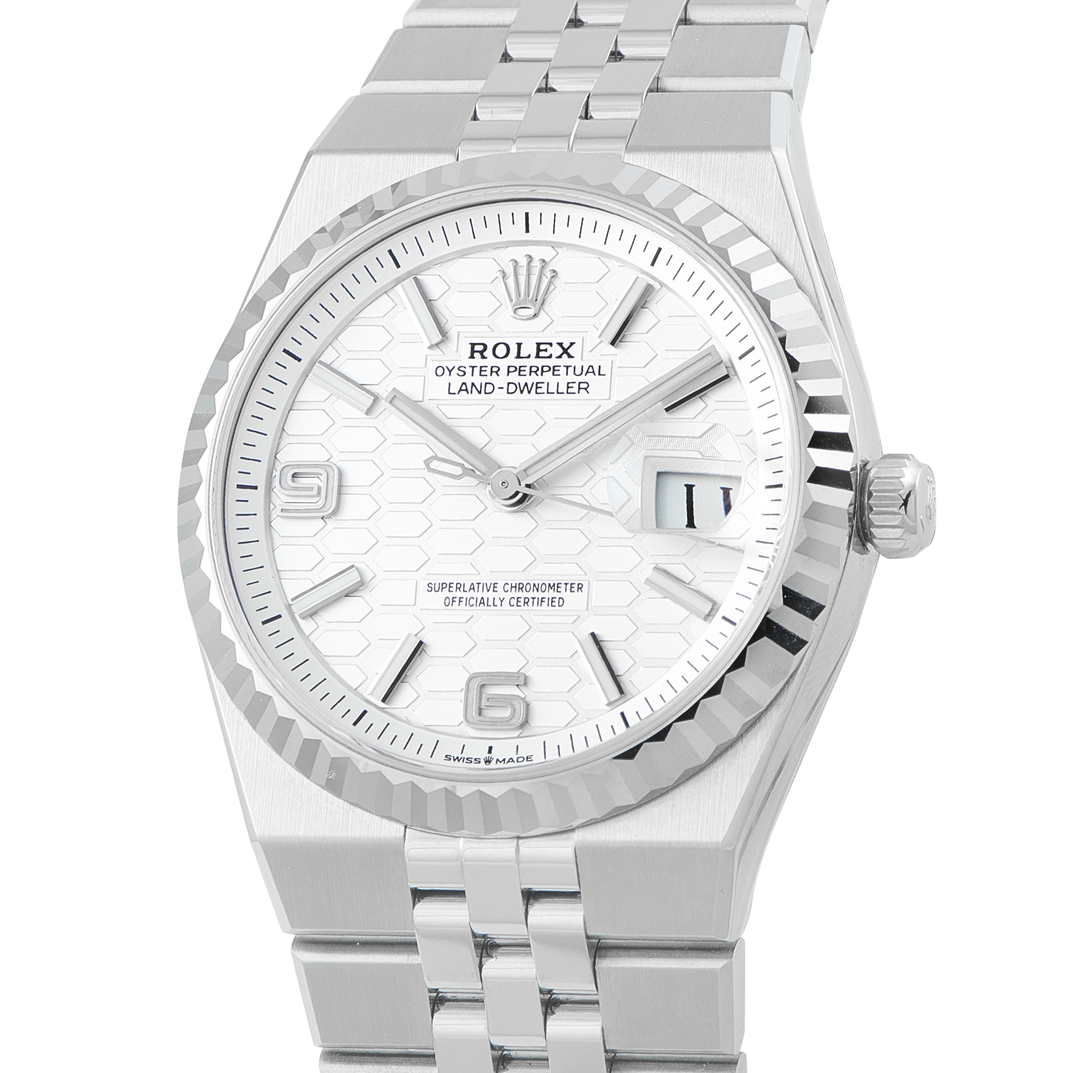 Rolex Land-Dweller 36 Steel Flat Jubilee Watch 127234 - Image 2