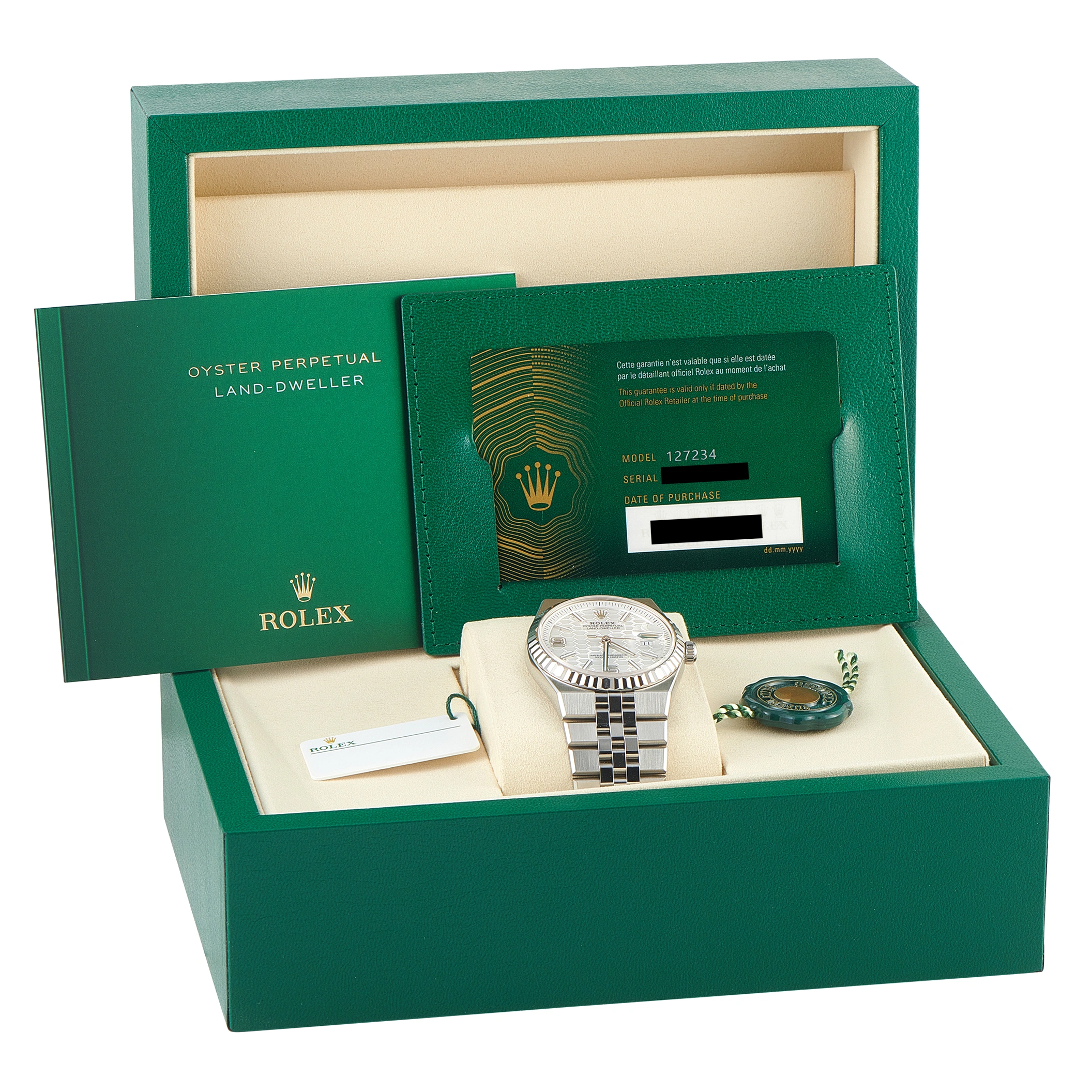 Rolex Land-Dweller 36 Steel Flat Jubilee Watch 127234 - Image 5