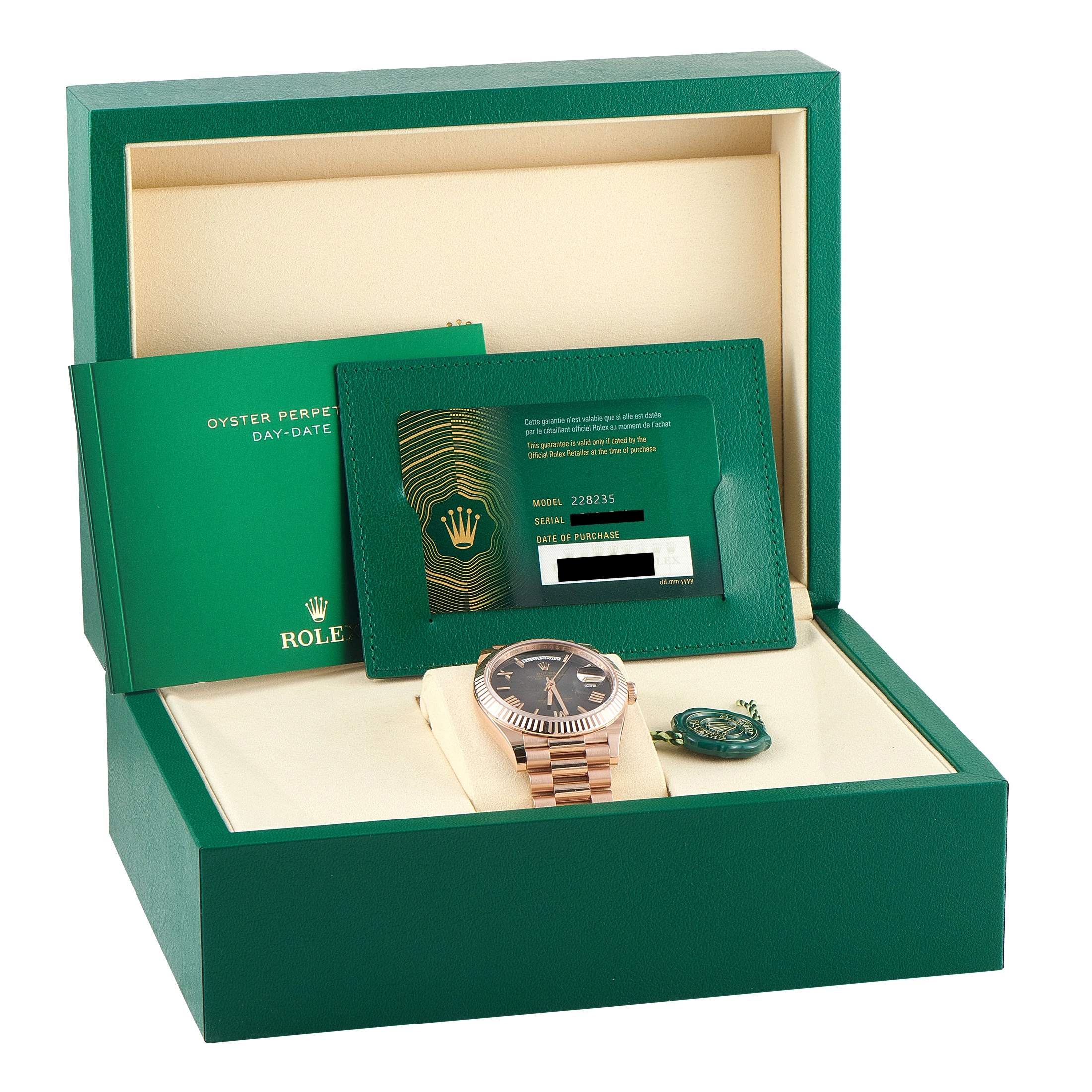 Rolex Day-Date 40 Slate Ombré Dial Everose Gold President Watch 228235 - Image 5