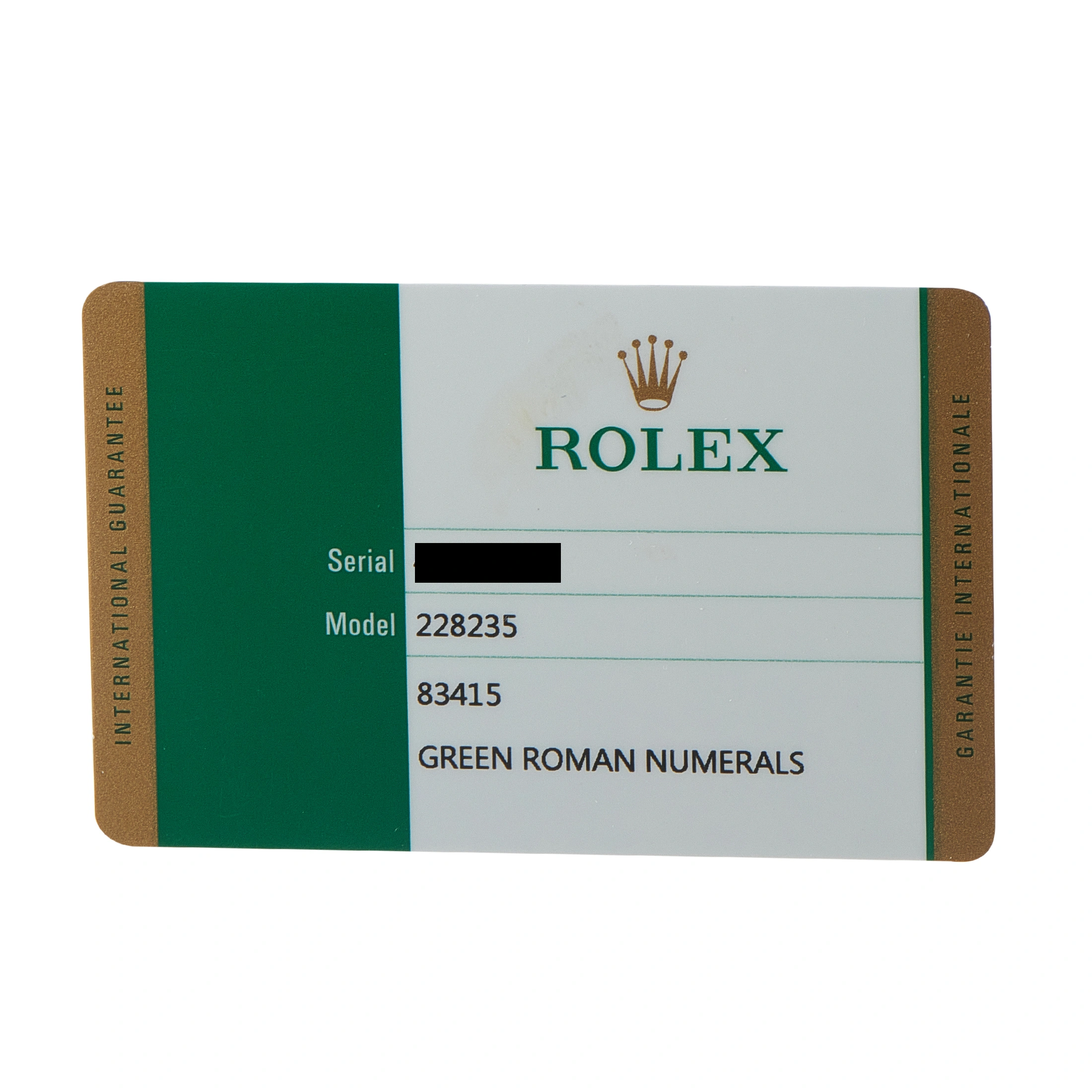 Rolex Day-Date Green Roman Dial Everose Gold President Watch 228235 - Image 5