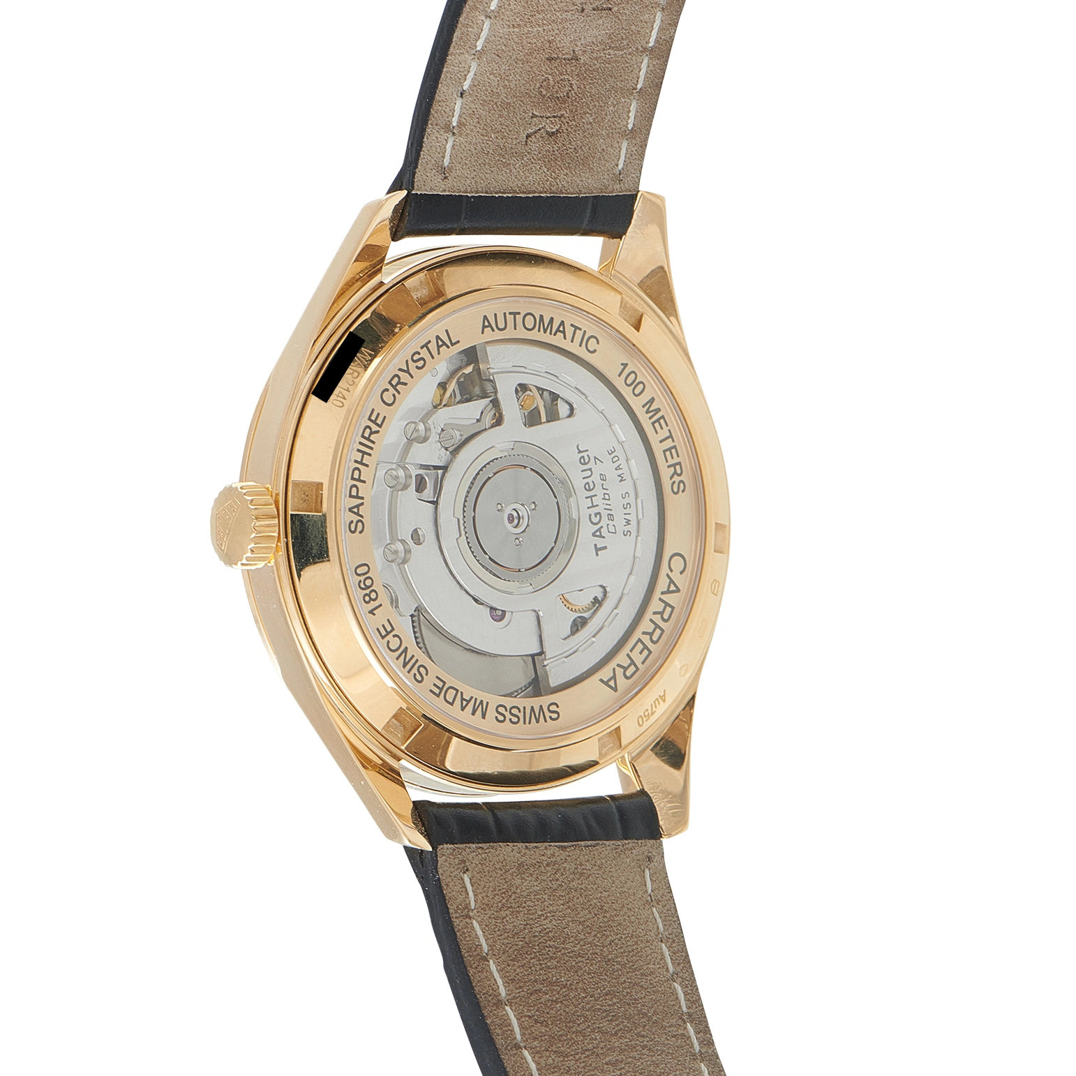 Tag Heuer Carrera Calibre 7 Glassbox Yellow Gold Watch WAR2140.FC8159 - Image 3
