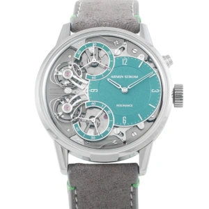 Armin Strom Mirrored Force Resonance Teal Dial Titanium Watch -