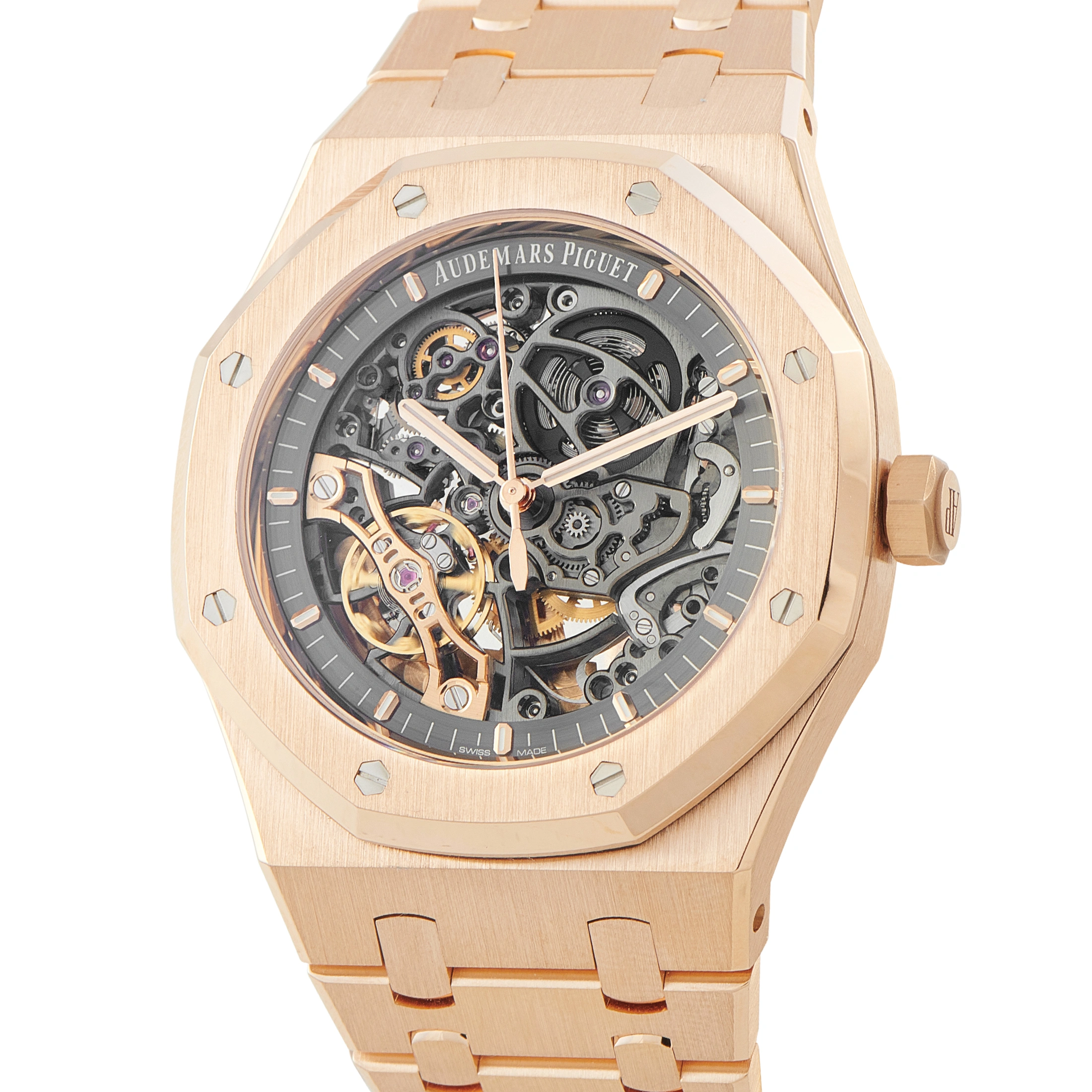 Audemars Piguet Royal Oak Double Balance Wheel Openworked Rose Gold Watch 15407OR.OO.1220OR.01 - Image 2