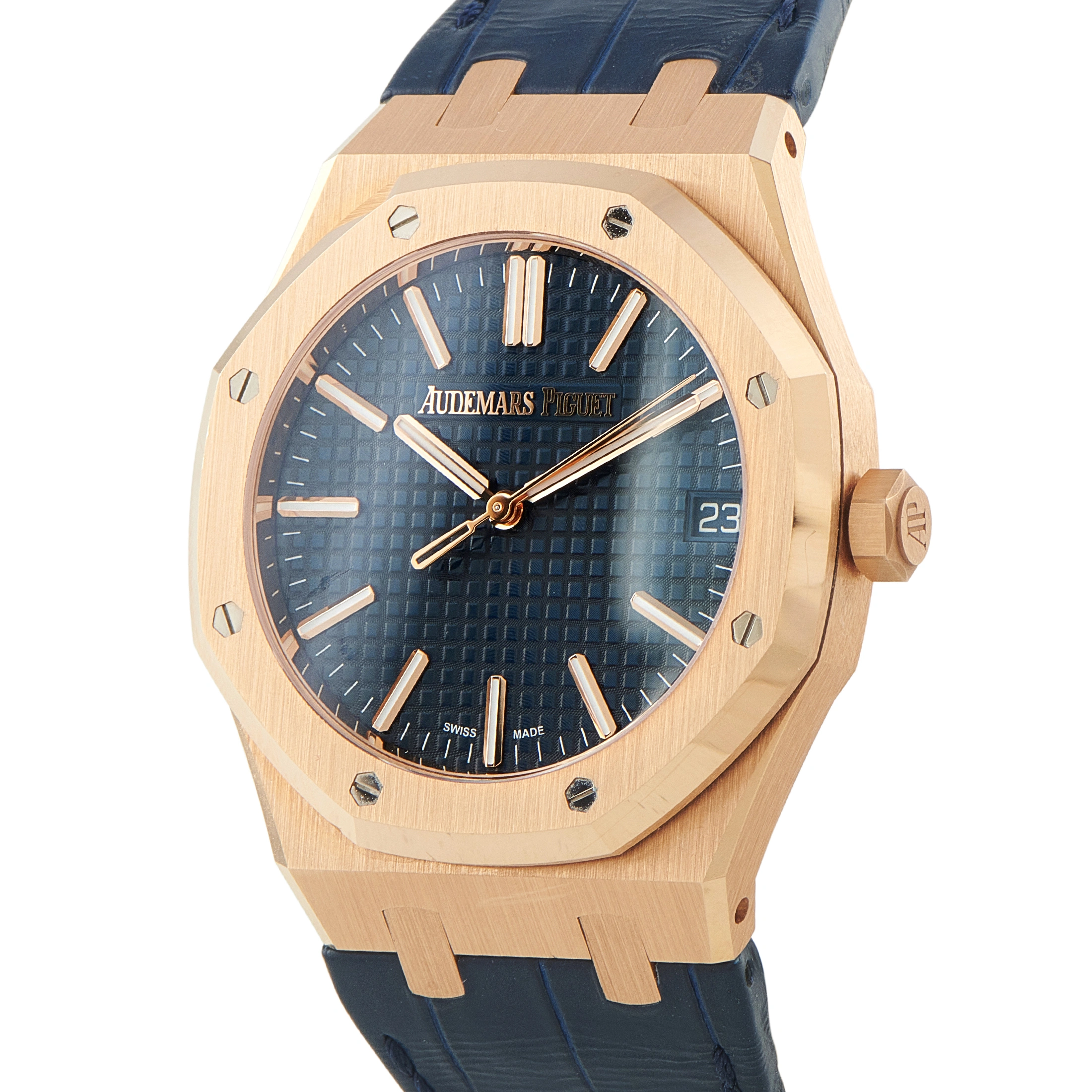 Audemars Piguet Royal Oak 41 Bleu Nuit Nuage 50 Rose Gold Watch 15510OR.OO.D315CR.02 - Image 2