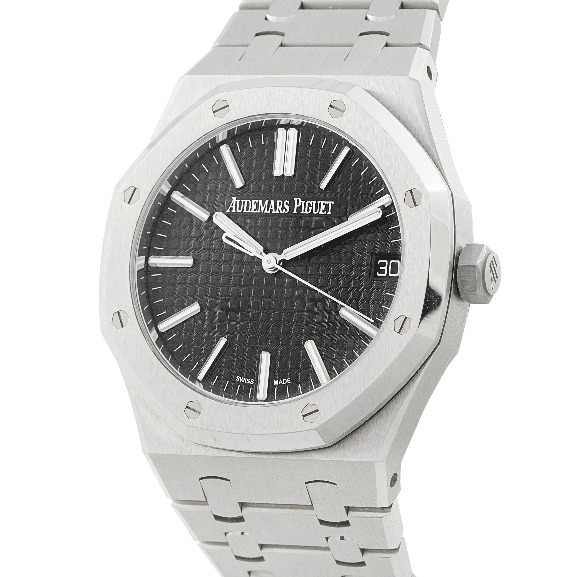 Audemars Piguet Royal Oak Black Dial Steel Watch 15510st.oo.1320st.07 - Image 2