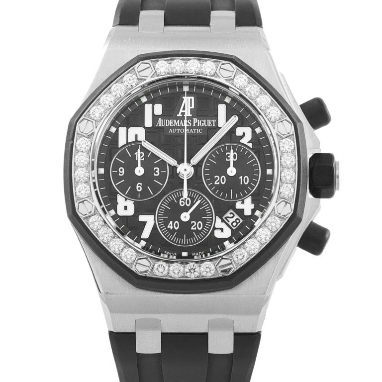 Audemars Piguet Royal Oak Offshore Diamond and Steel Chronograph Watch 26048SK.ZZ.D002CA.01 26048sk.zz.d002ca.01
