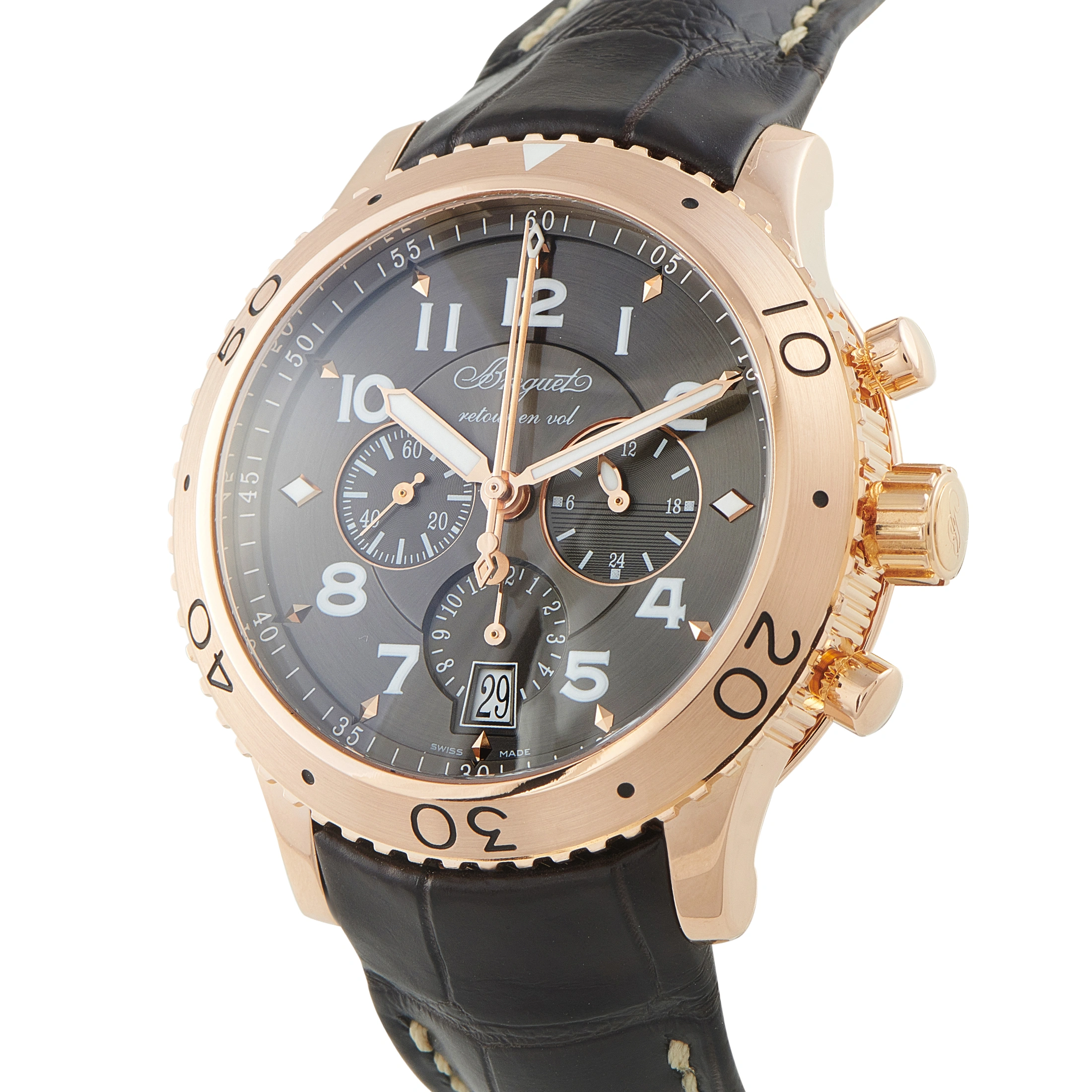 Breguet Type XXI Flyback Chronograph 42mm Rose Gold Watch 3810BR/92/9ZU - Image 2