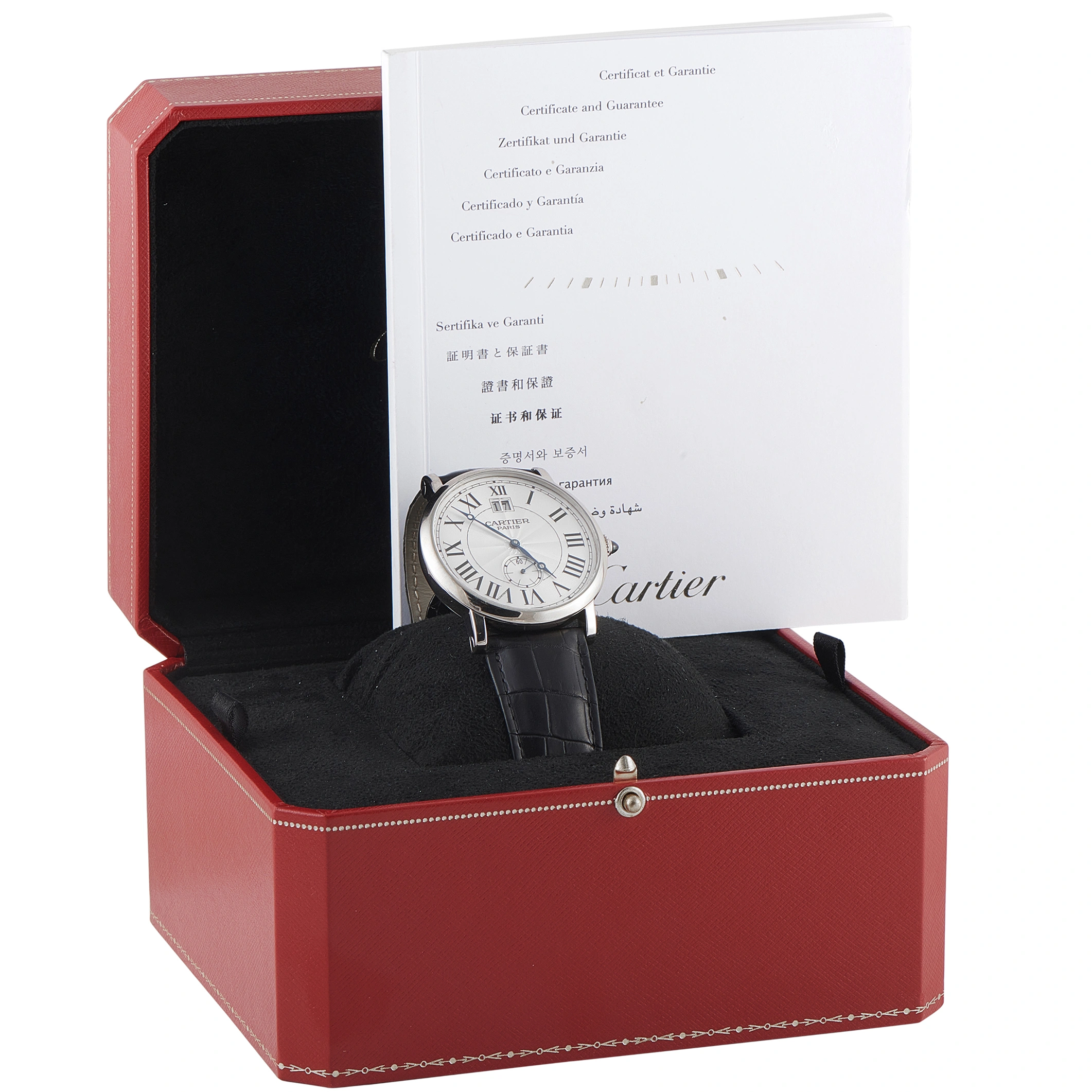 Cartier Rotonde de Cartier Grand Date White Gold Watch W1550751 - Image 5