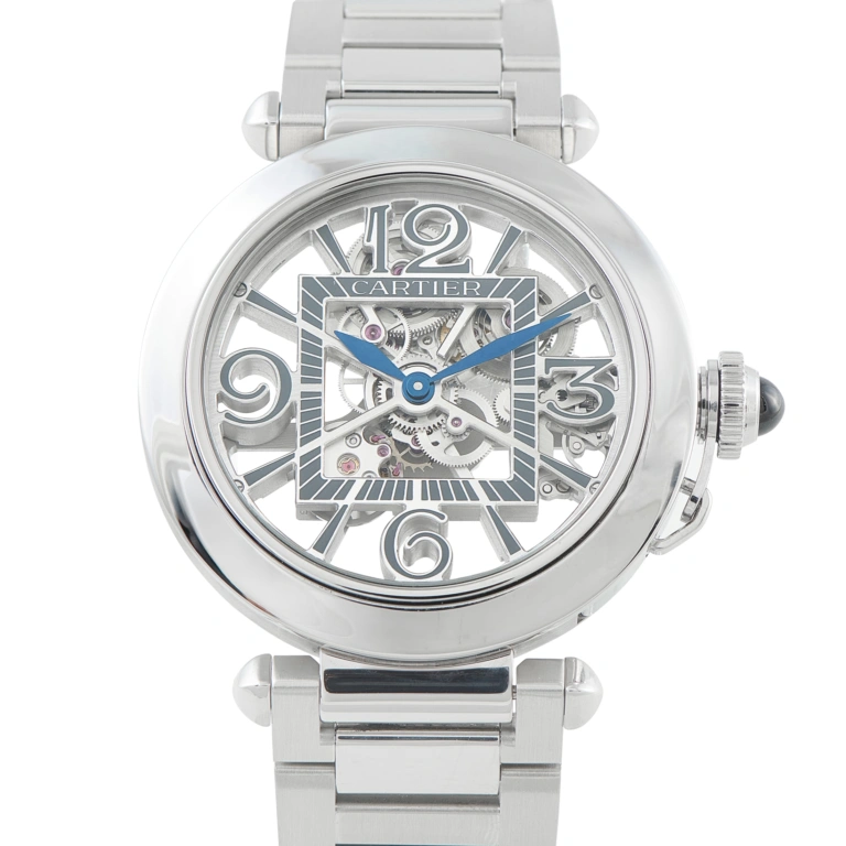 Cartier Pasha de Cartier Skeleton Steel Watch WHPA0007