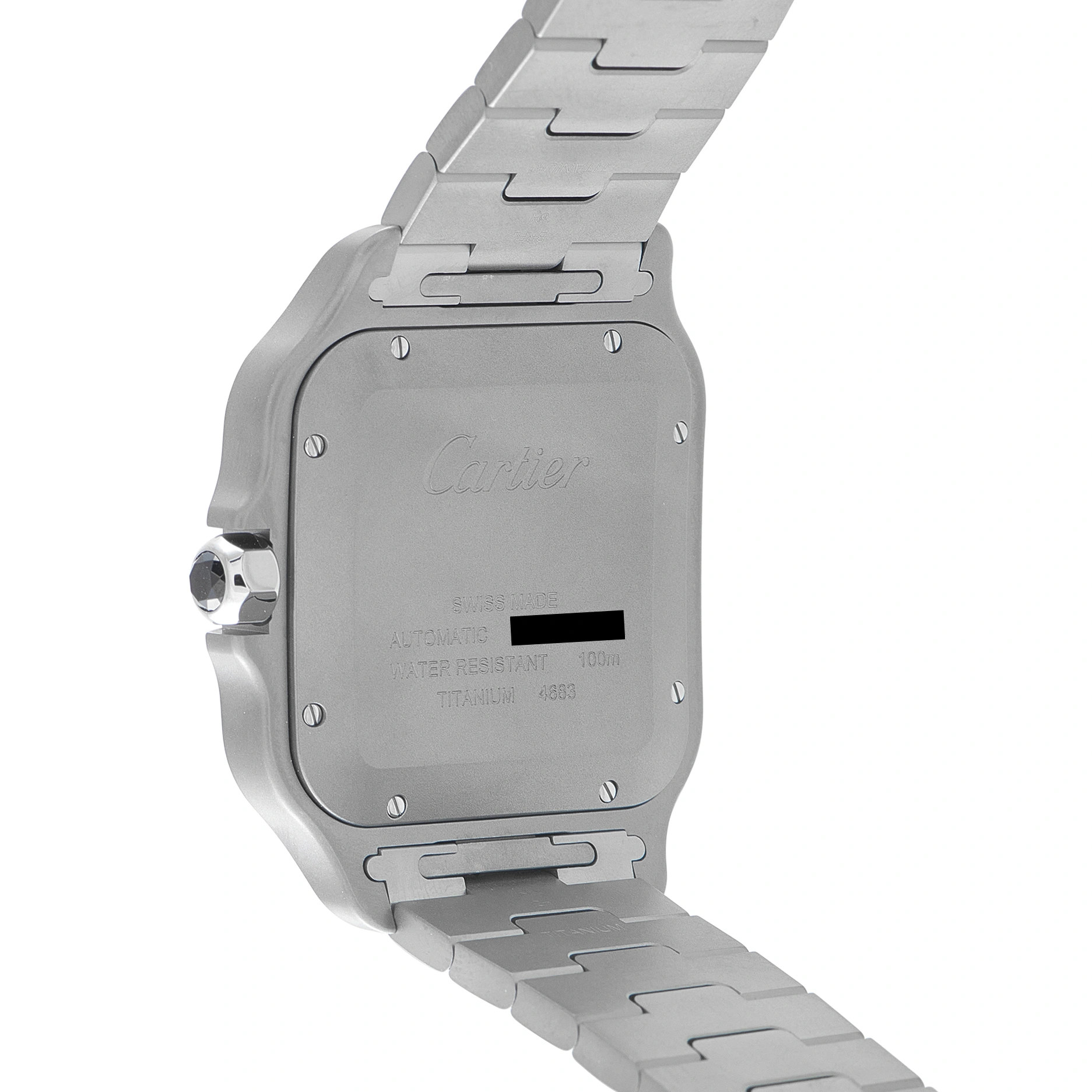 Cartier Santos Large Model Titanium Watch WSSA0089 - Image 3