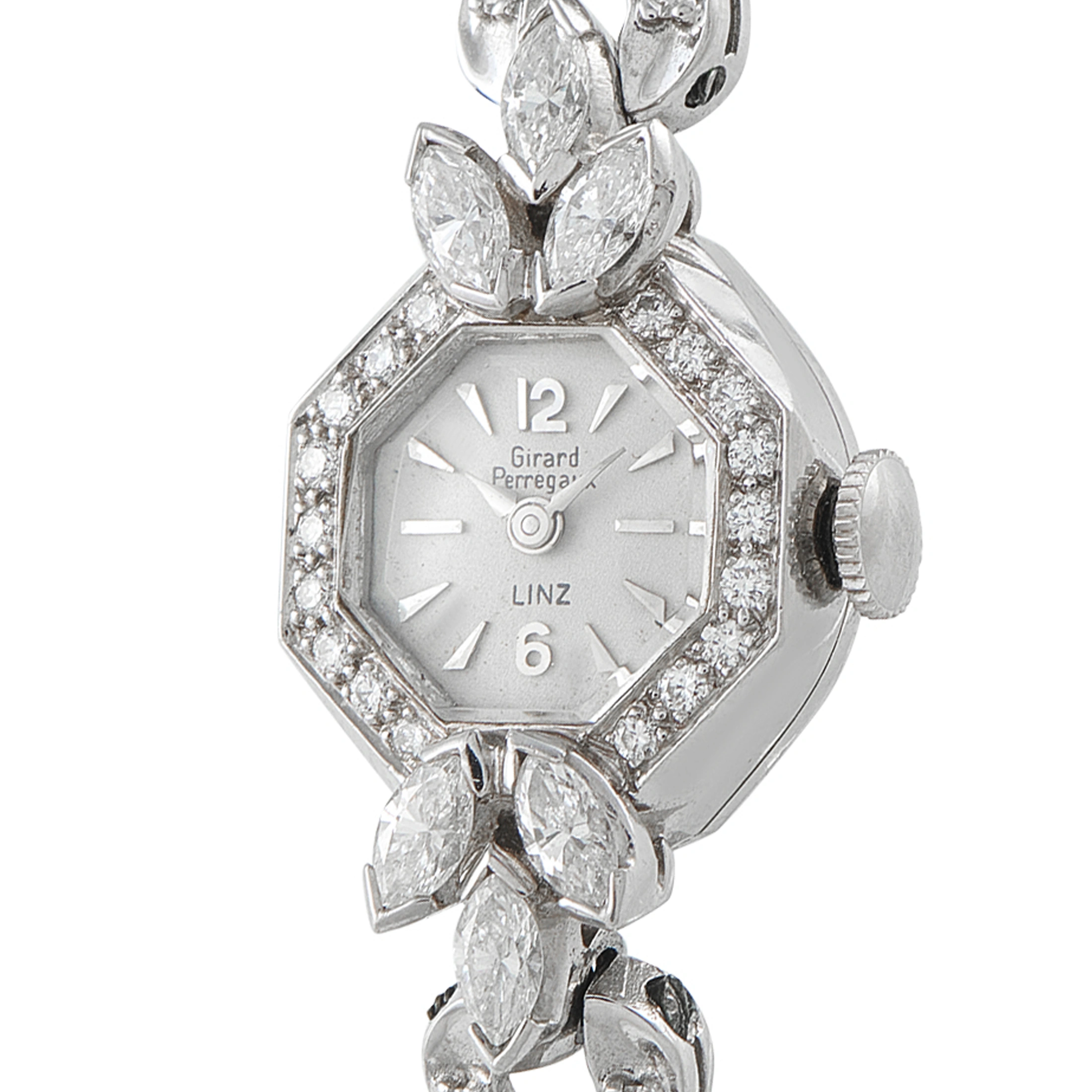 Girard Perregaux 14K White Gold 1.98ct Diamond Cocktail Watch PL. Dia. 1.98CT - Image 2