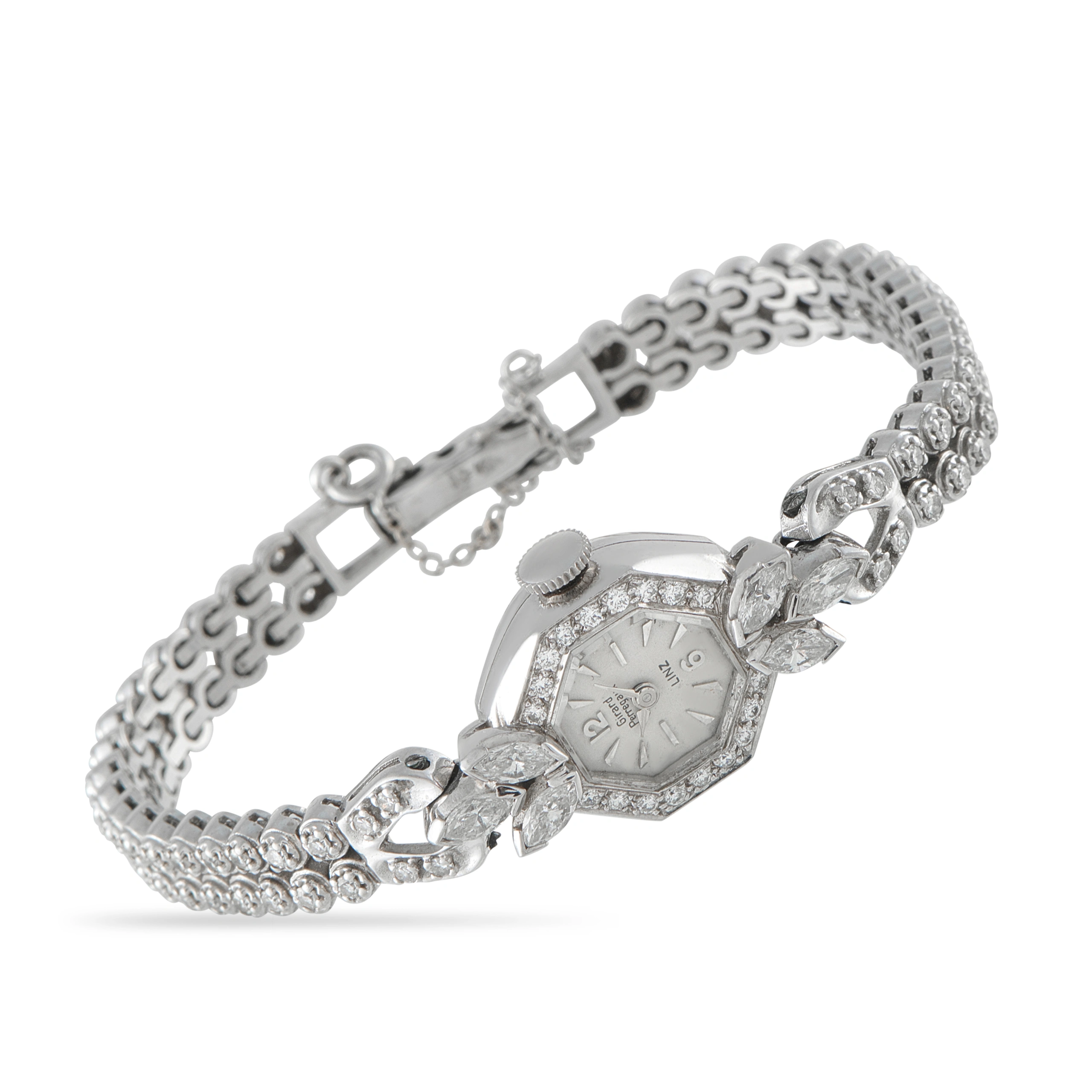 Girard Perregaux 14K White Gold 1.98ct Diamond Cocktail Watch PL. Dia. 1.98CT - Image 3