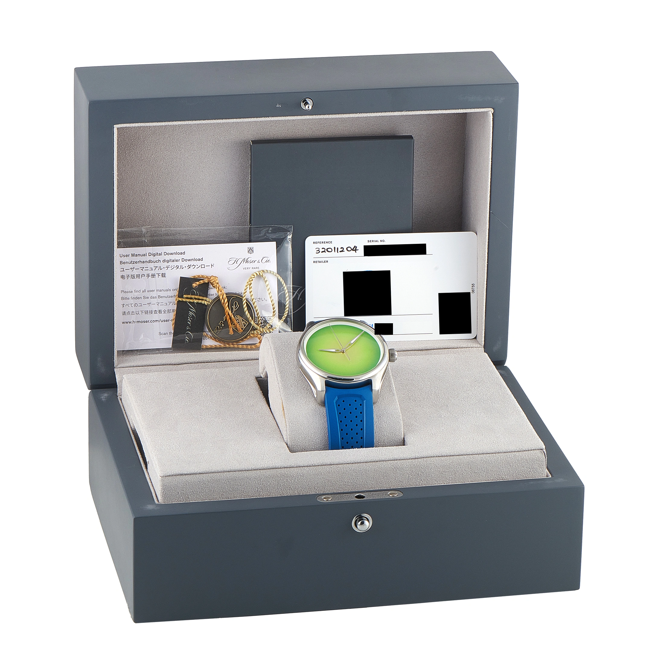 H. Moser & Cie. Pioneer Centre Seconds Concept Citrus Green Steel Watch 3201-1204 - Image 5