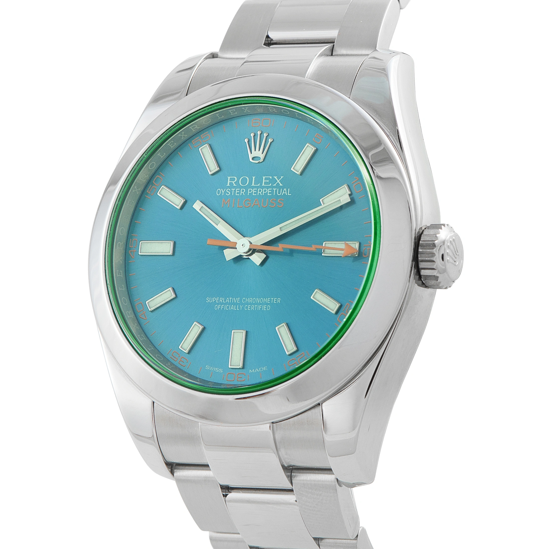 Rolex Milgauss Z-Blue Dial Steel Watch 116400GV - Image 2