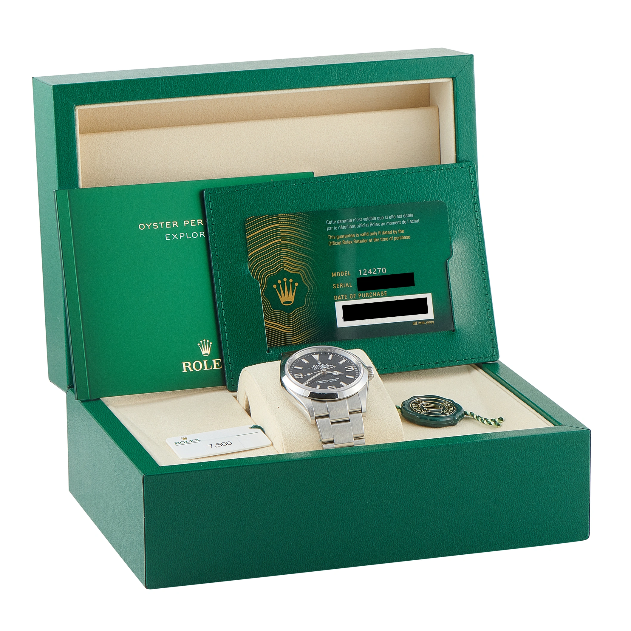 Rolex Explorer 36 Black Dial Oystersteel Watch 124270 - Image 5
