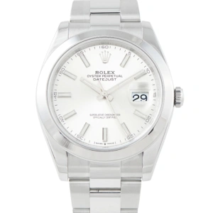 Rolex Datejust 41 Silver Dial Oystersteel Watch 126300