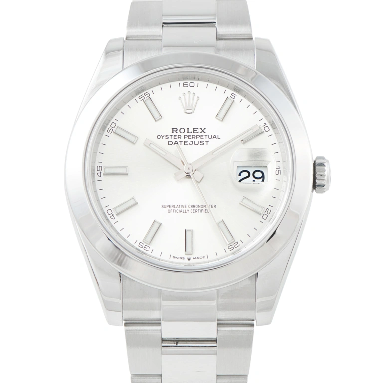Rolex Datejust 41 Silver Dial Oystersteel Watch 126300