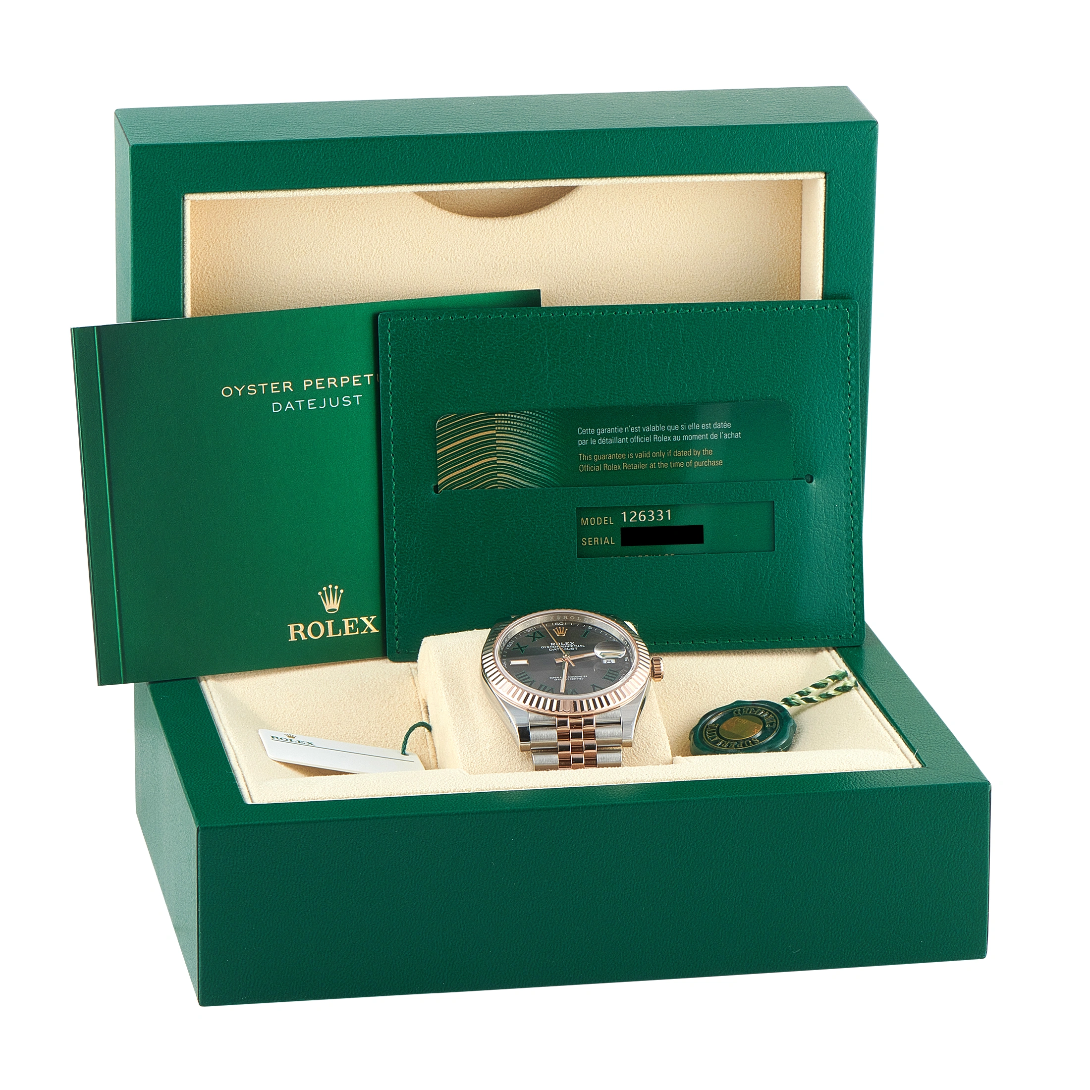 Rolex Datejust 41 Wimbledon Dial Two-Tone Jubilee Watch 126331-0016 - Image 5