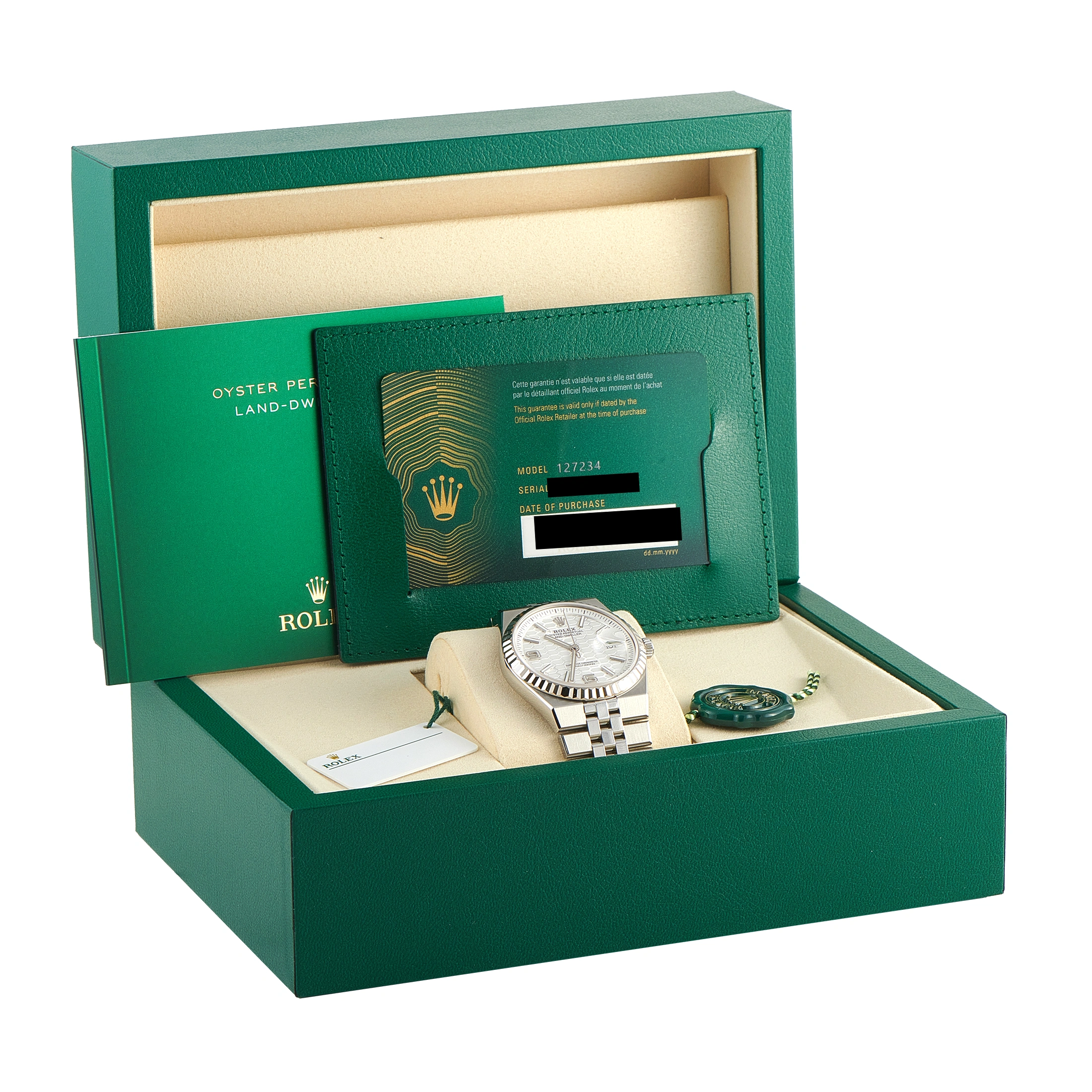 Rolex Land-Dweller 36 Steel Flat Jubilee Watch 127234 - Image 5