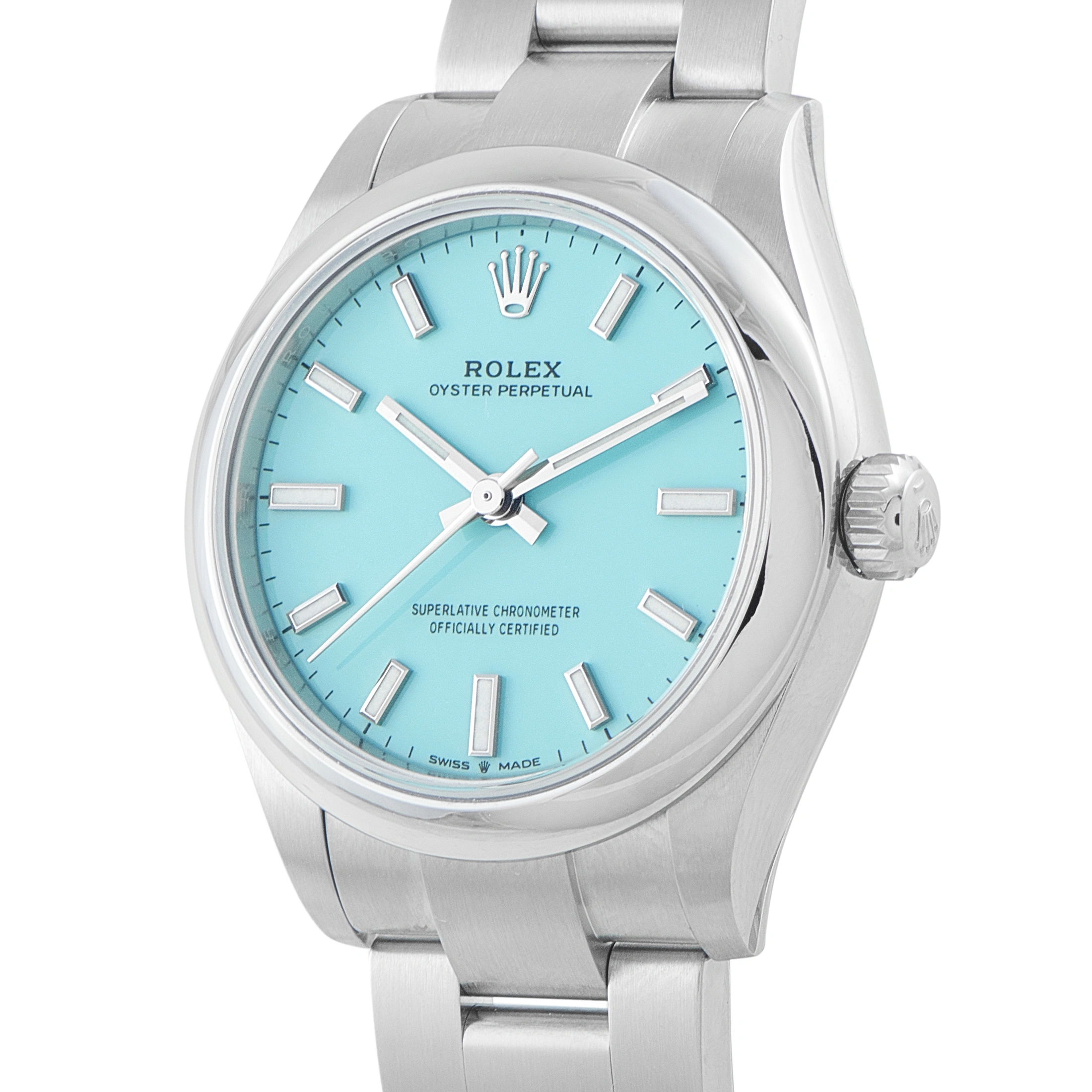Rolex Oyster Perpetual 31 Turquoise Blue Dial Steel Watch 277200-0007 - Image 2
