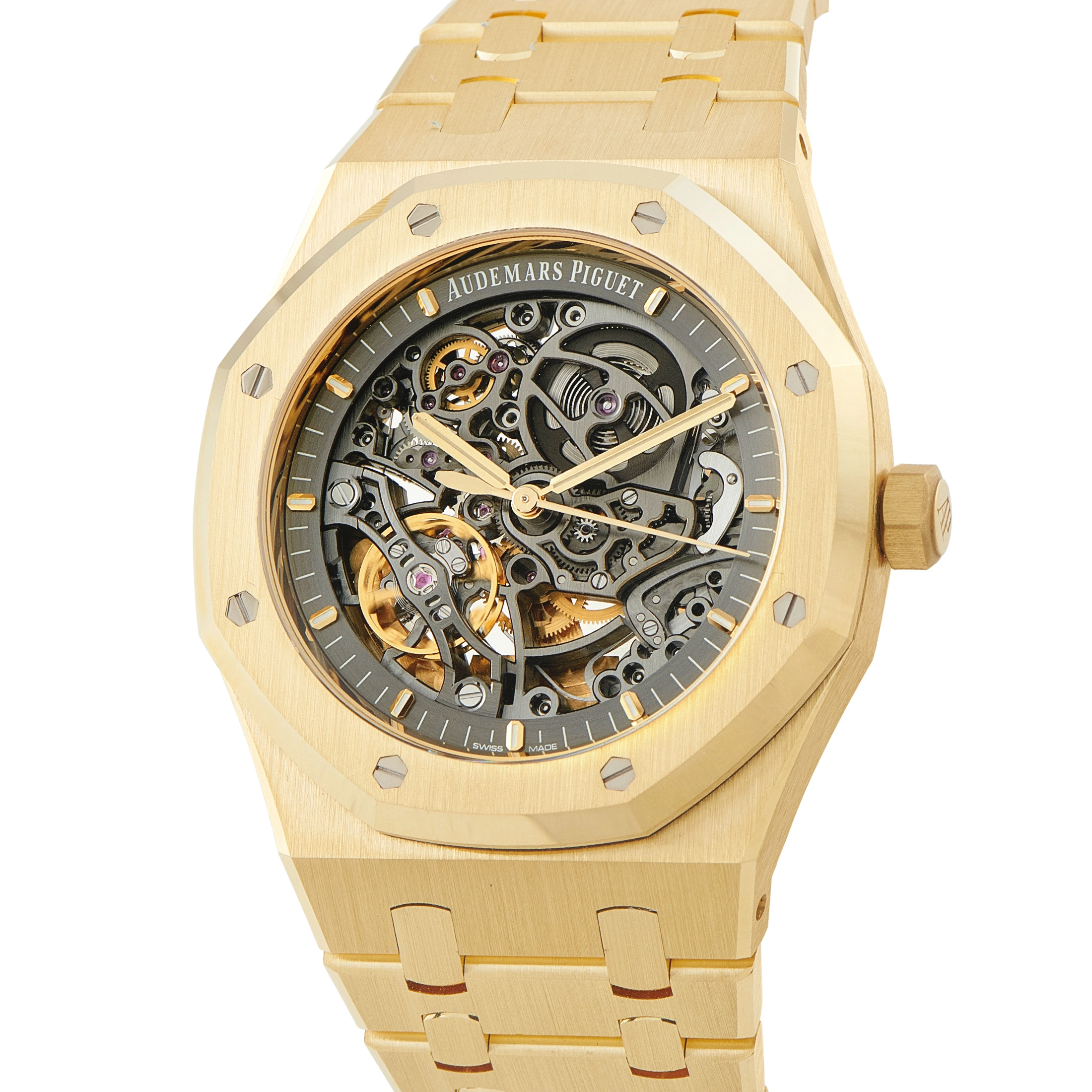 Audemars Piguet Royal Oak Double Balance Wheel Openworked 18K Yellow Gold Watch 15407ba.oo.1220ba.01 - Image 2